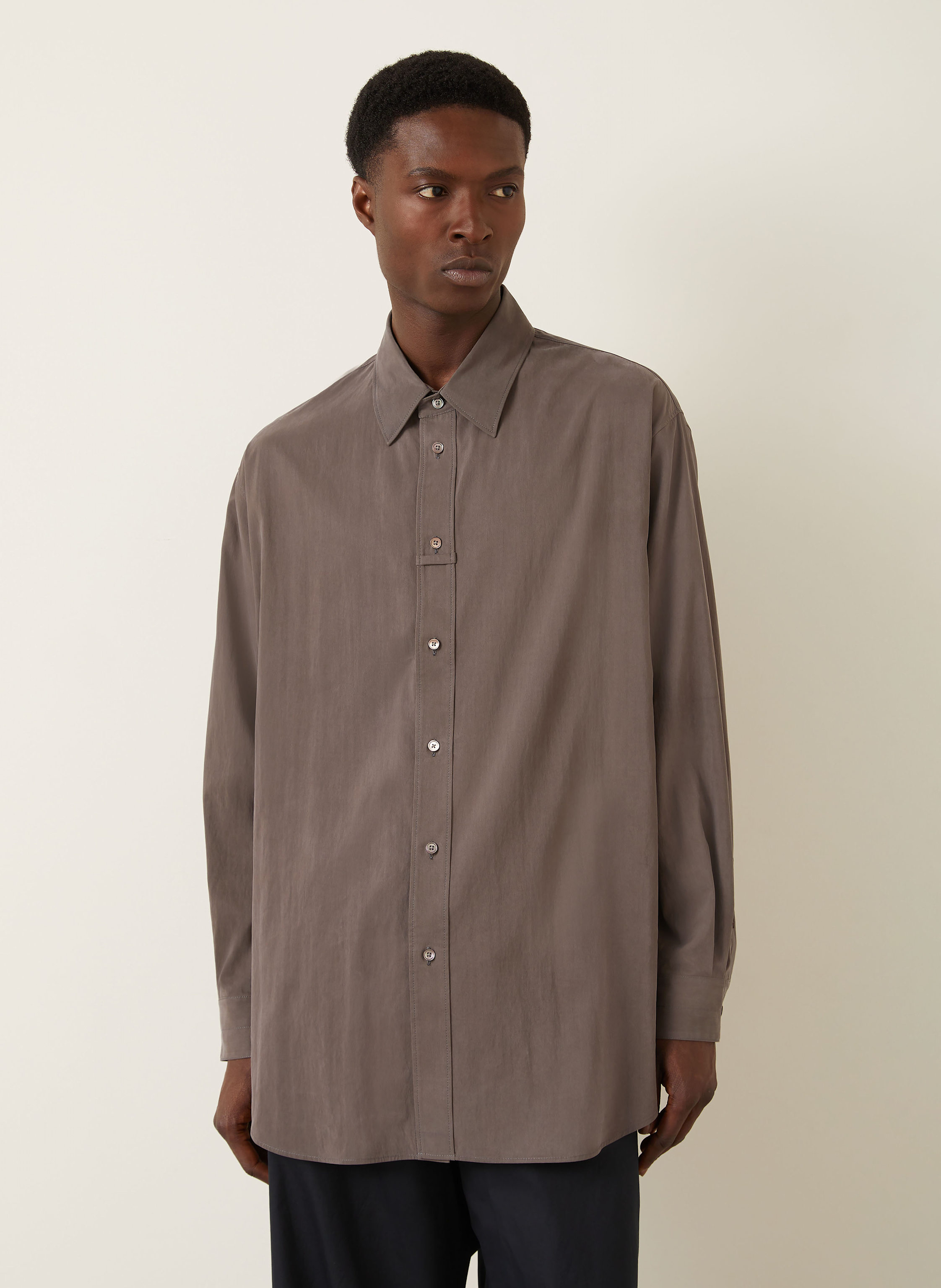 Thumbnail - Lemaire Hemd Comfort Fit braun