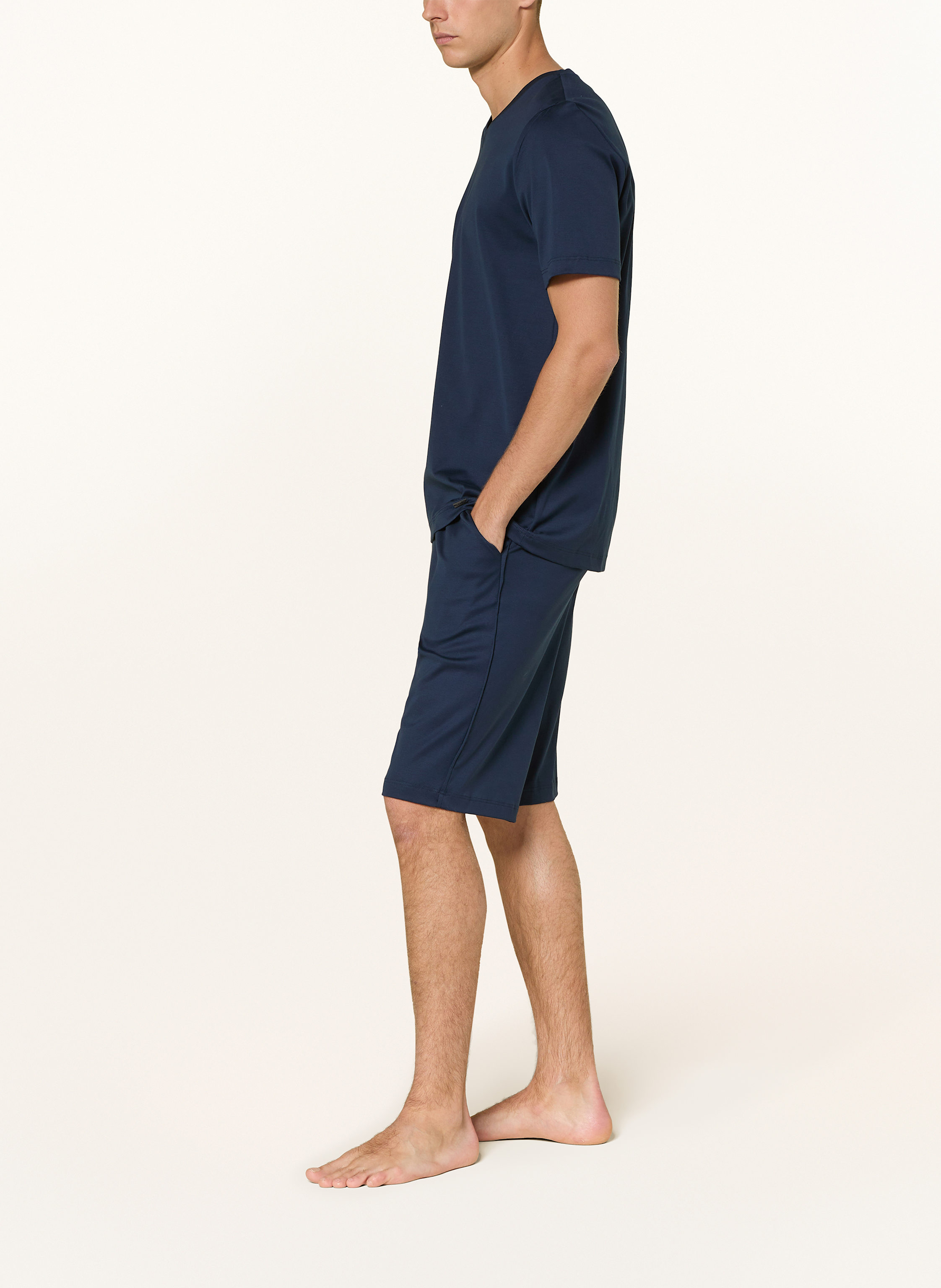 Thumbnail - Hanro Shorty-Schlafanzug Night Selection blau