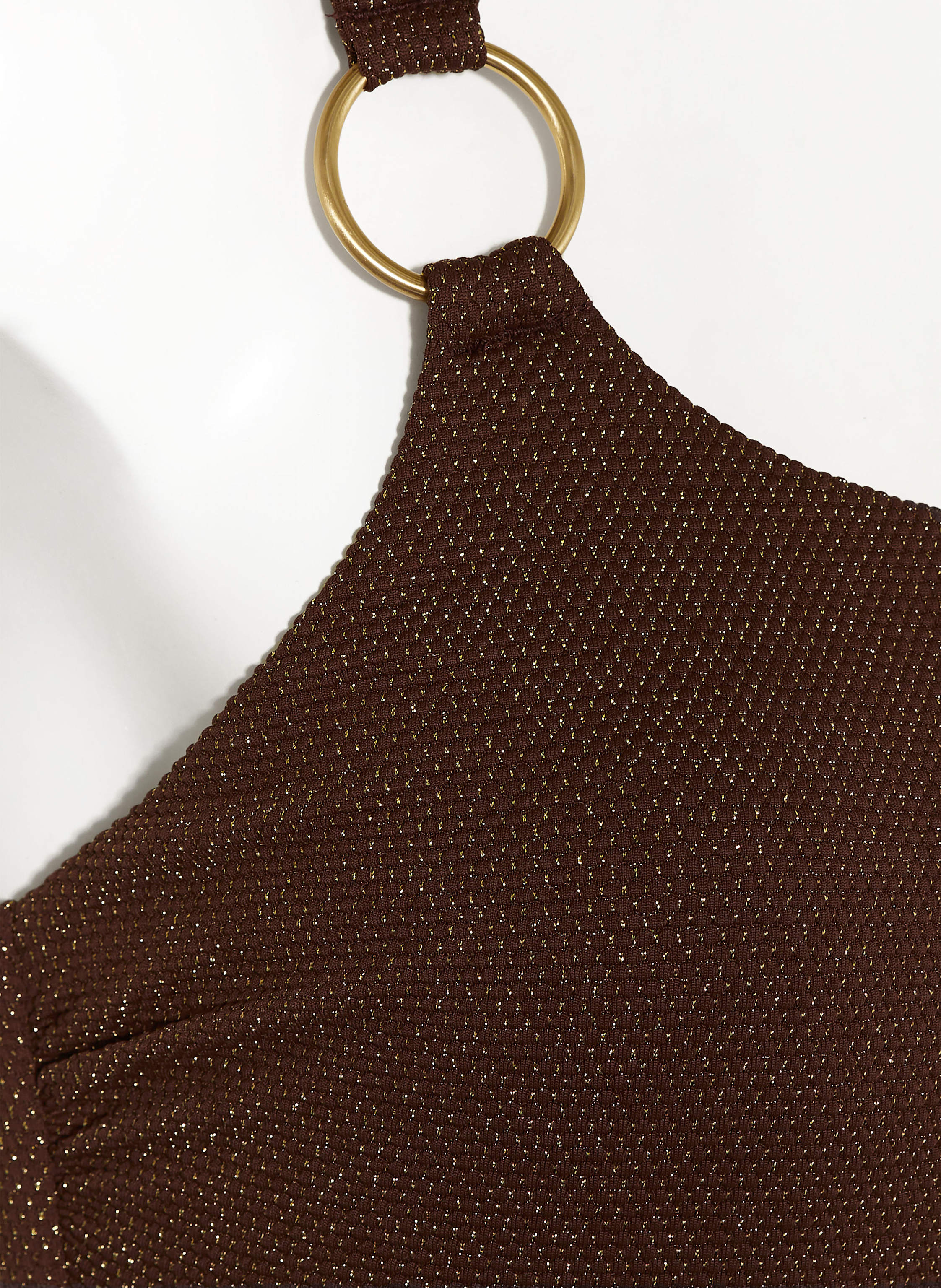 Thumbnail - Jets Australia One-Shoulder-Badeanzug Tirari Mit Glitzergarn braun