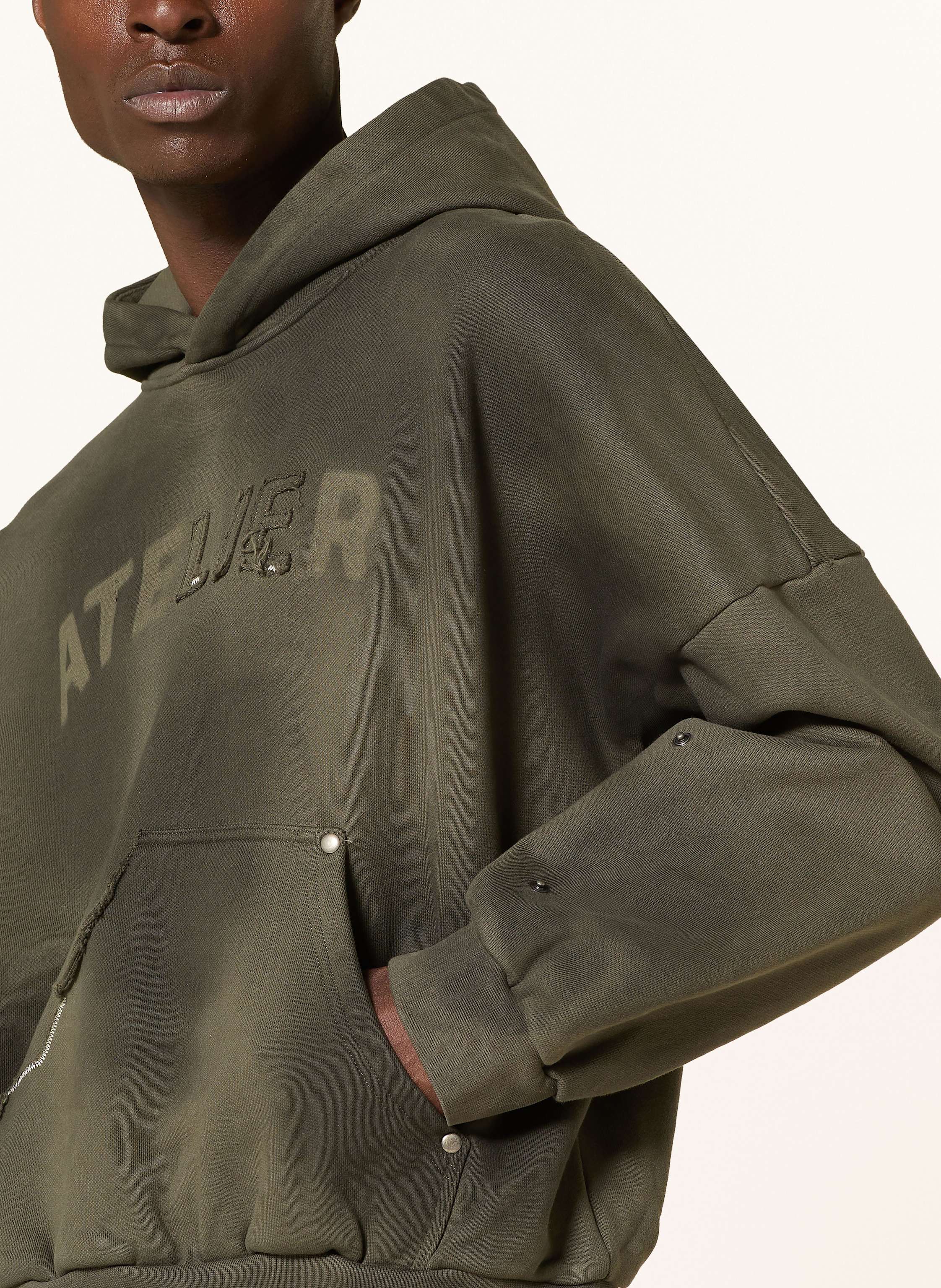 Thumbnail - Atelier D’Roupa Hoodie Decay gruen