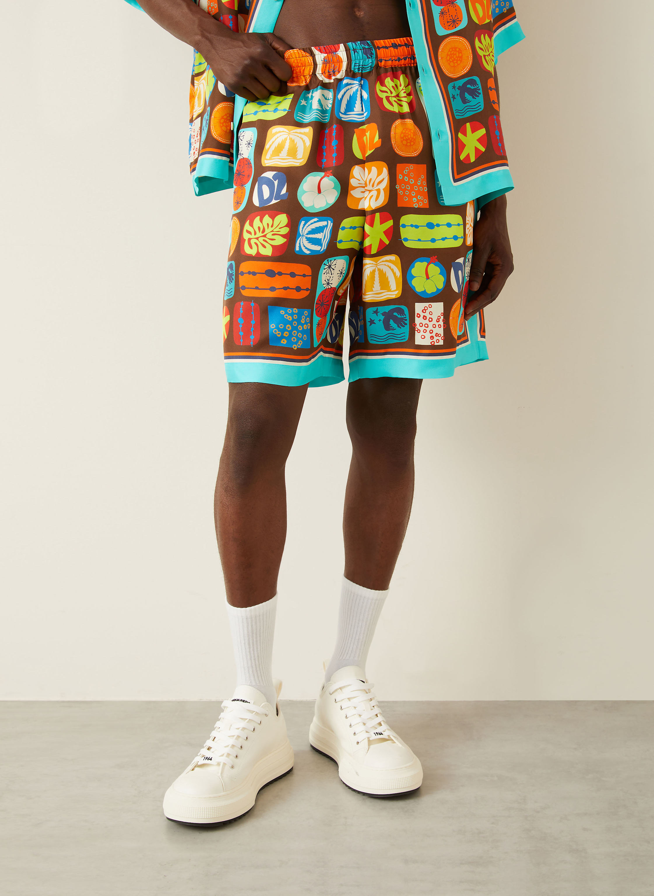 Thumbnail - dsquared2 Seidenshorts orange