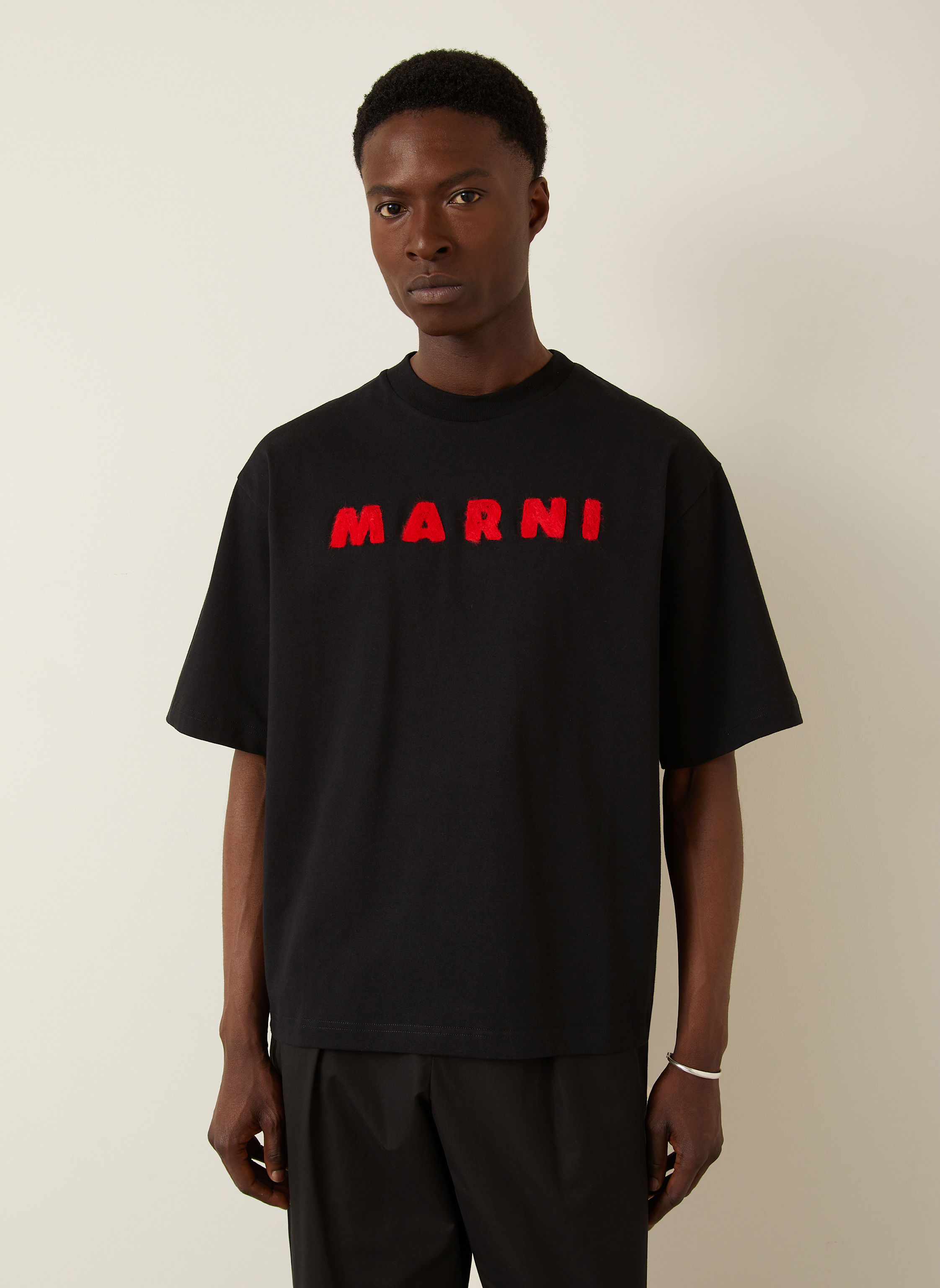 Thumbnail - Marni T-Shirt Logo schwarz