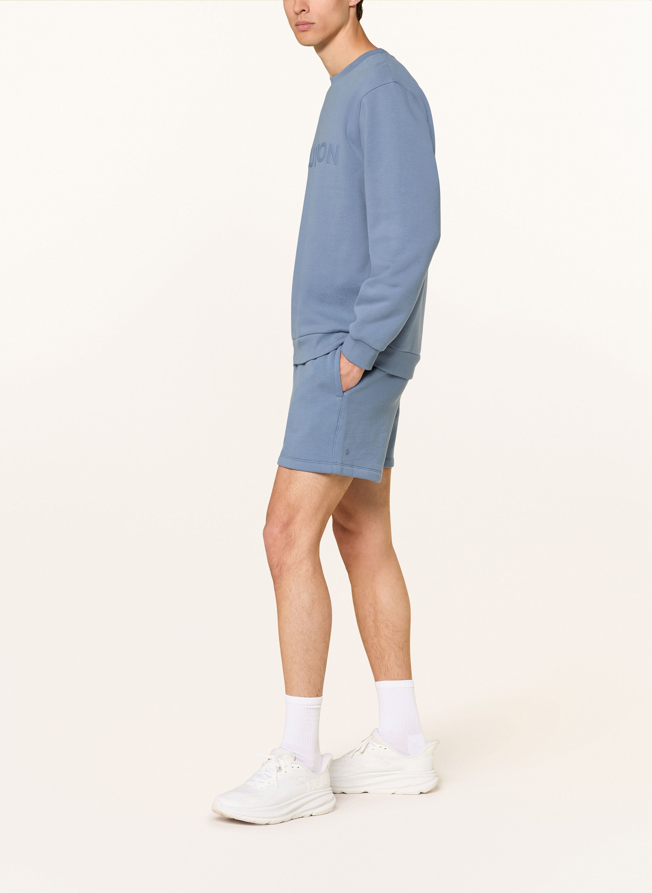 Thumbnail - Lululemon Sweatshorts Steady State 5in blau
