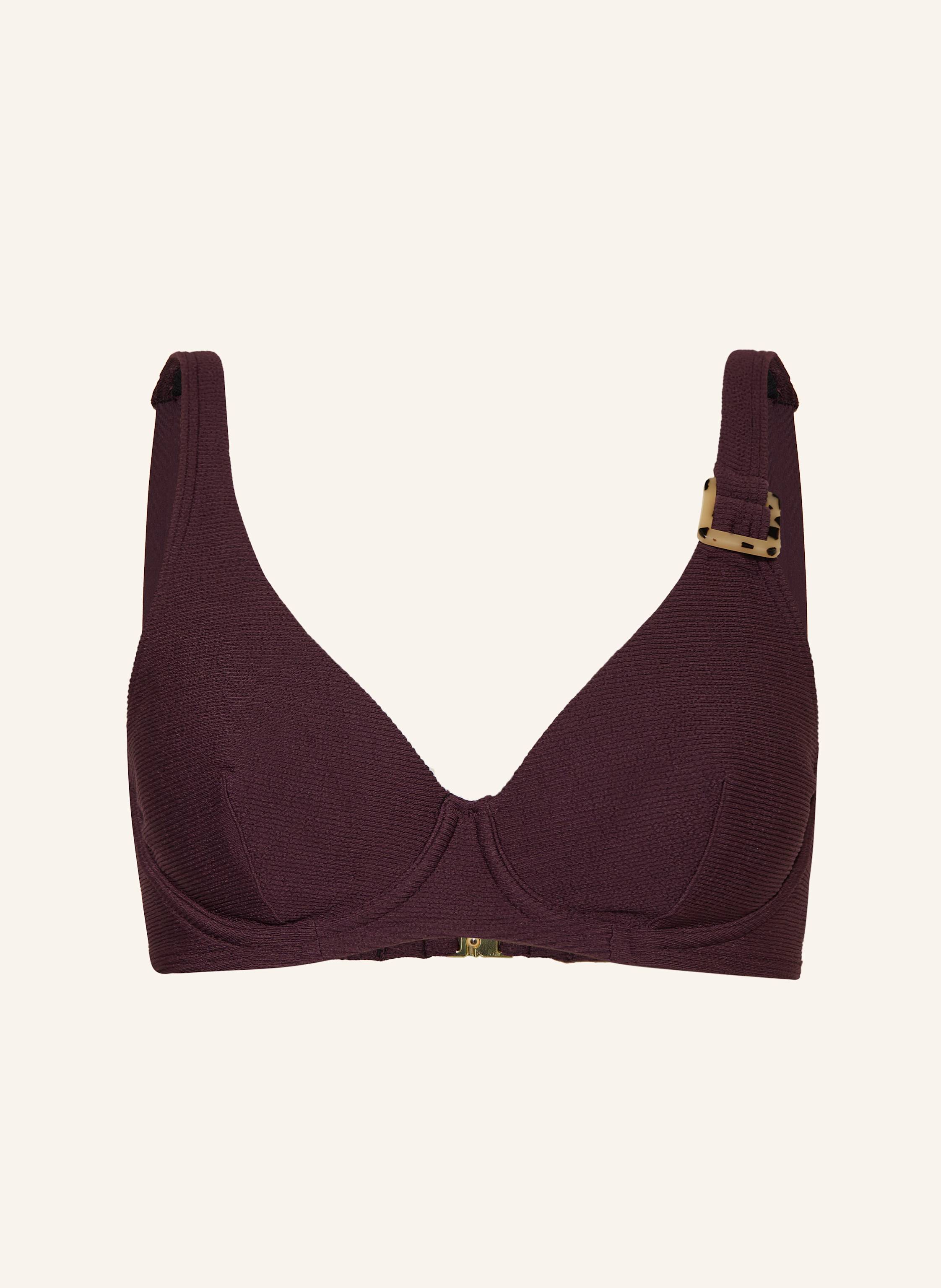 Cyell Bügel-Bikini-Top Wavy Brown braun