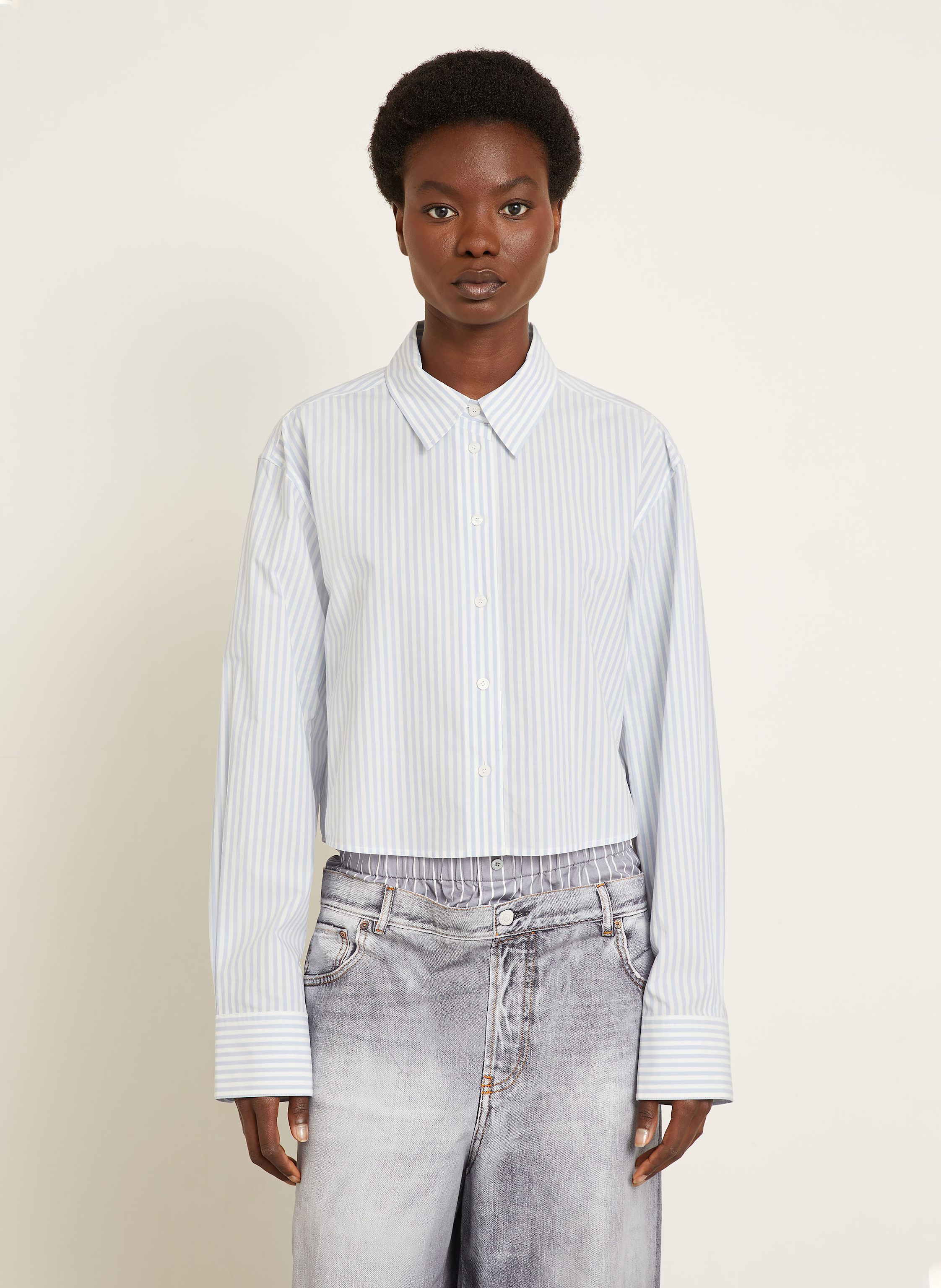 Thumbnail - Acne Studios Hemdbluse blau