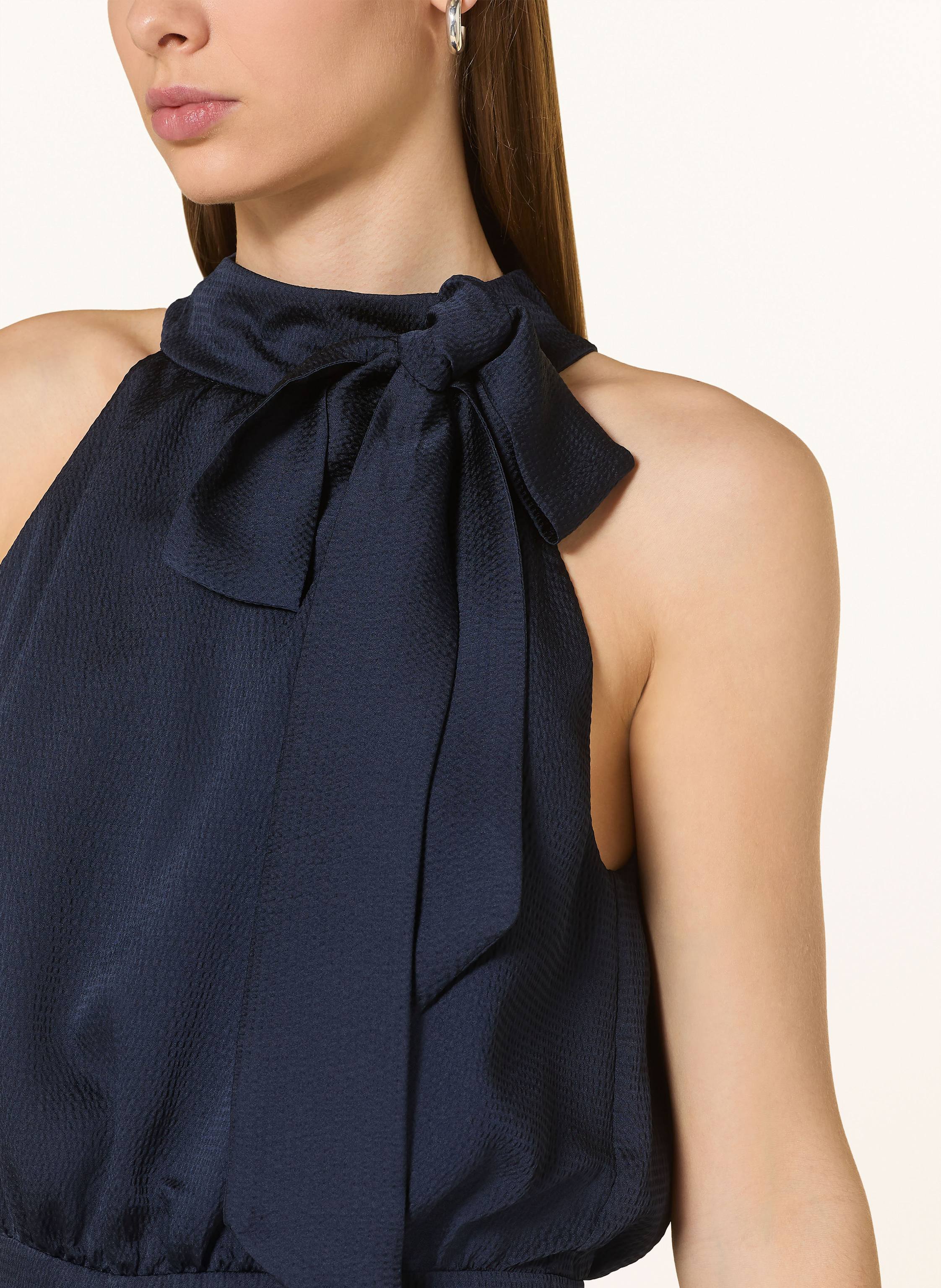 Thumbnail - Swing Jumpsuit Aus Satin Mit Schluppe blau