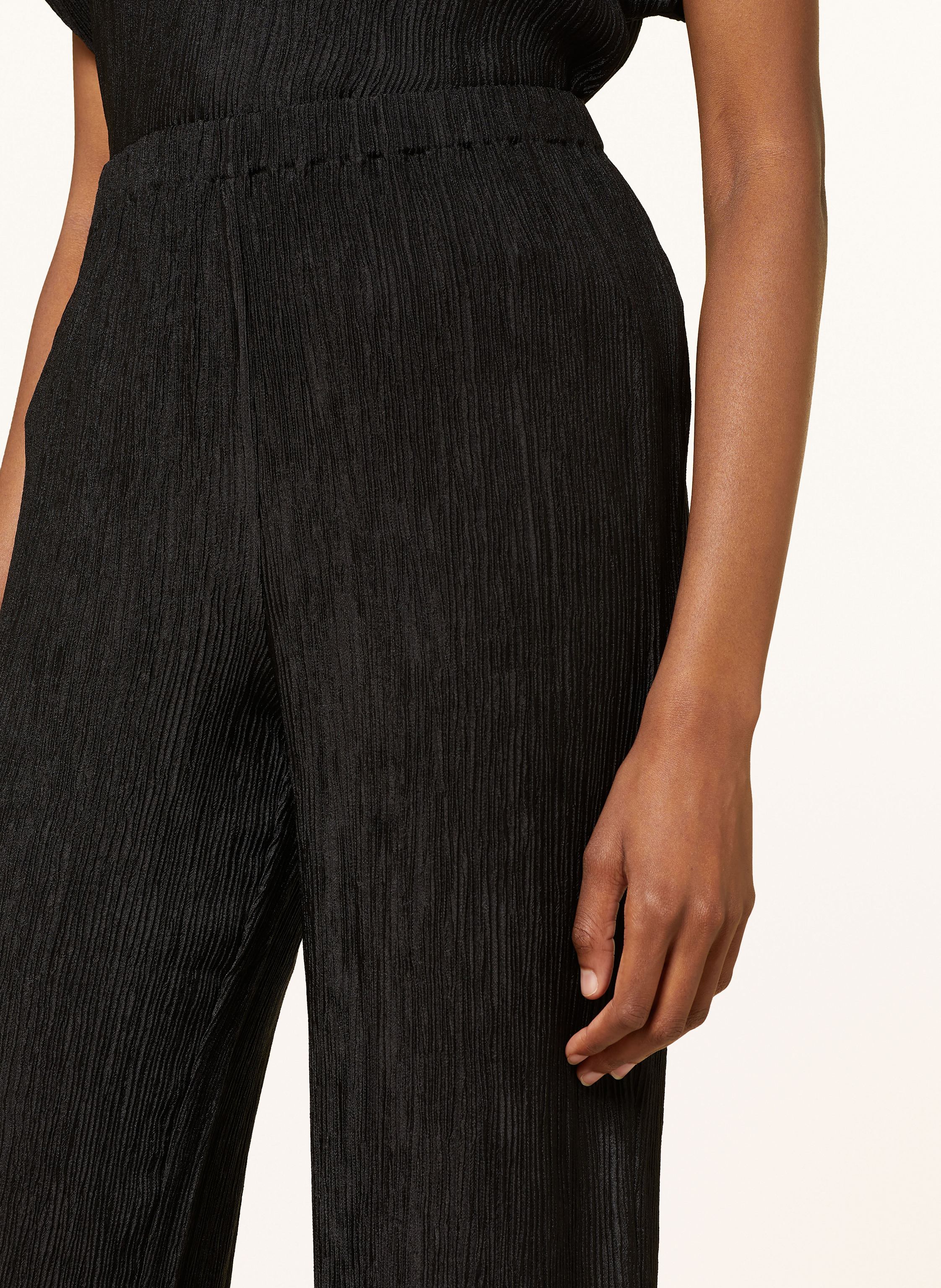 Thumbnail - Anine Bing Marlenehose Aden Mit Plissees schwarz