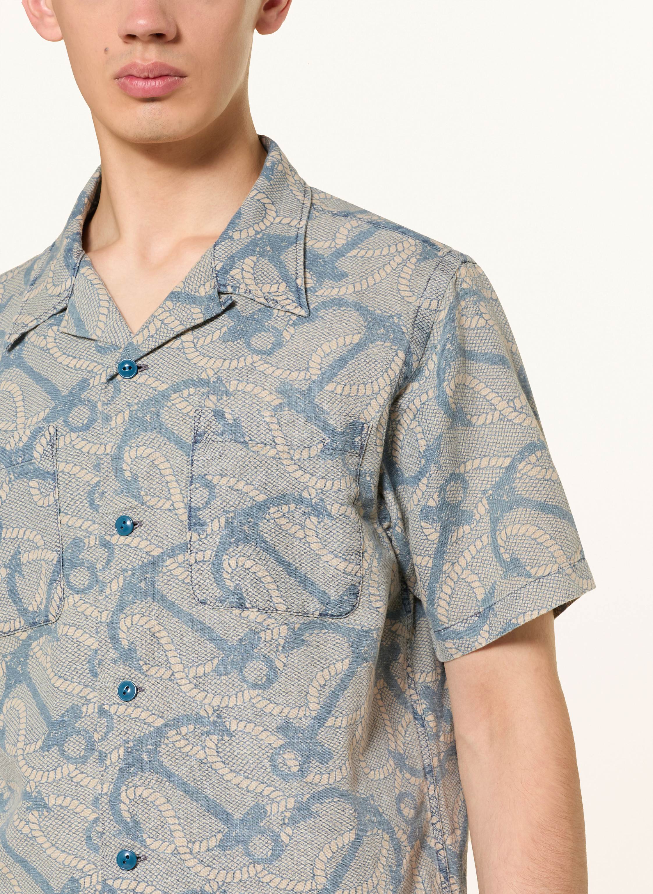 Thumbnail - Rrl Resorthemd Relaxed Fit Mit Leinen blau