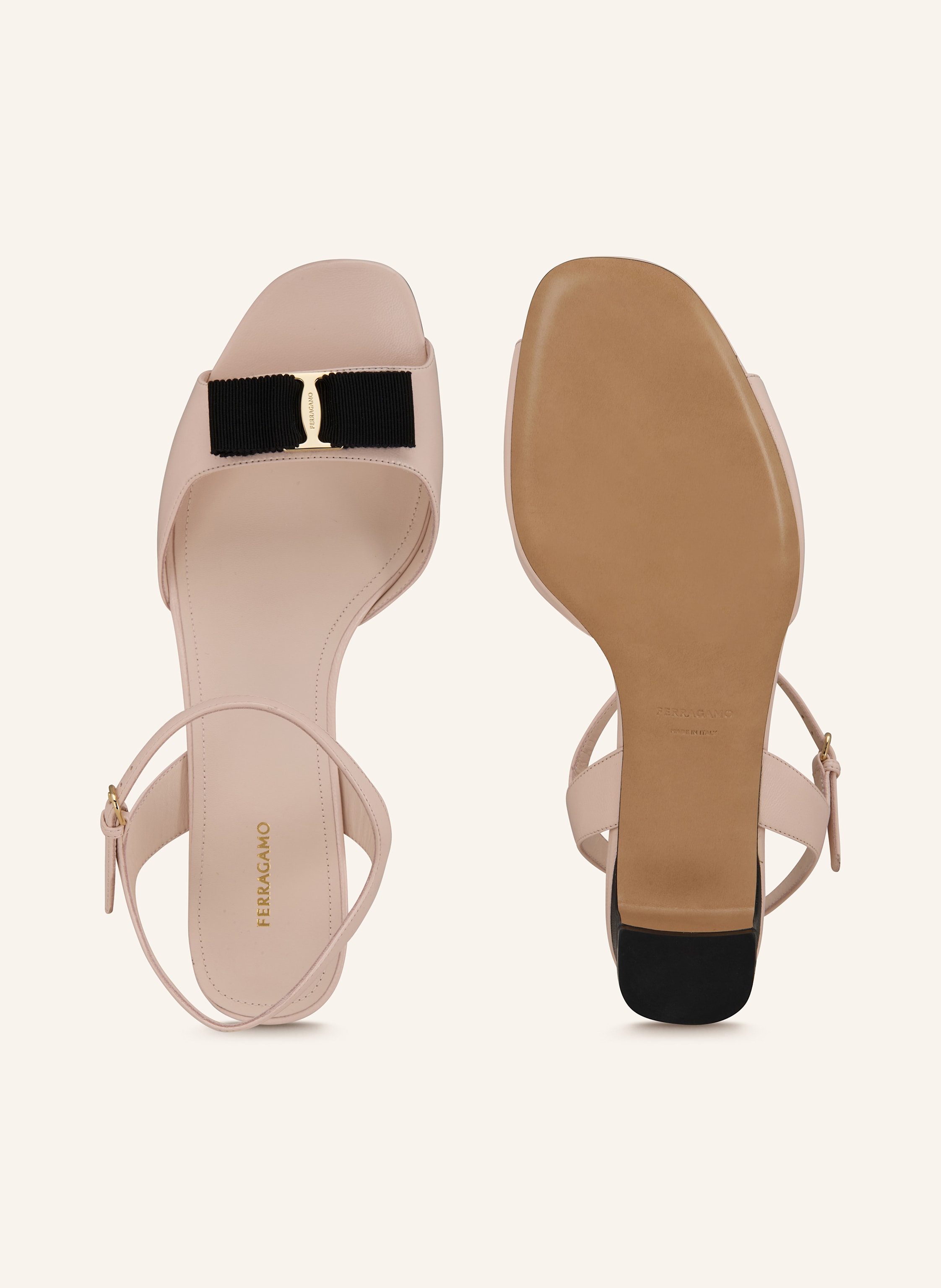 Thumbnail - Ferragamo Sandaletten rosa