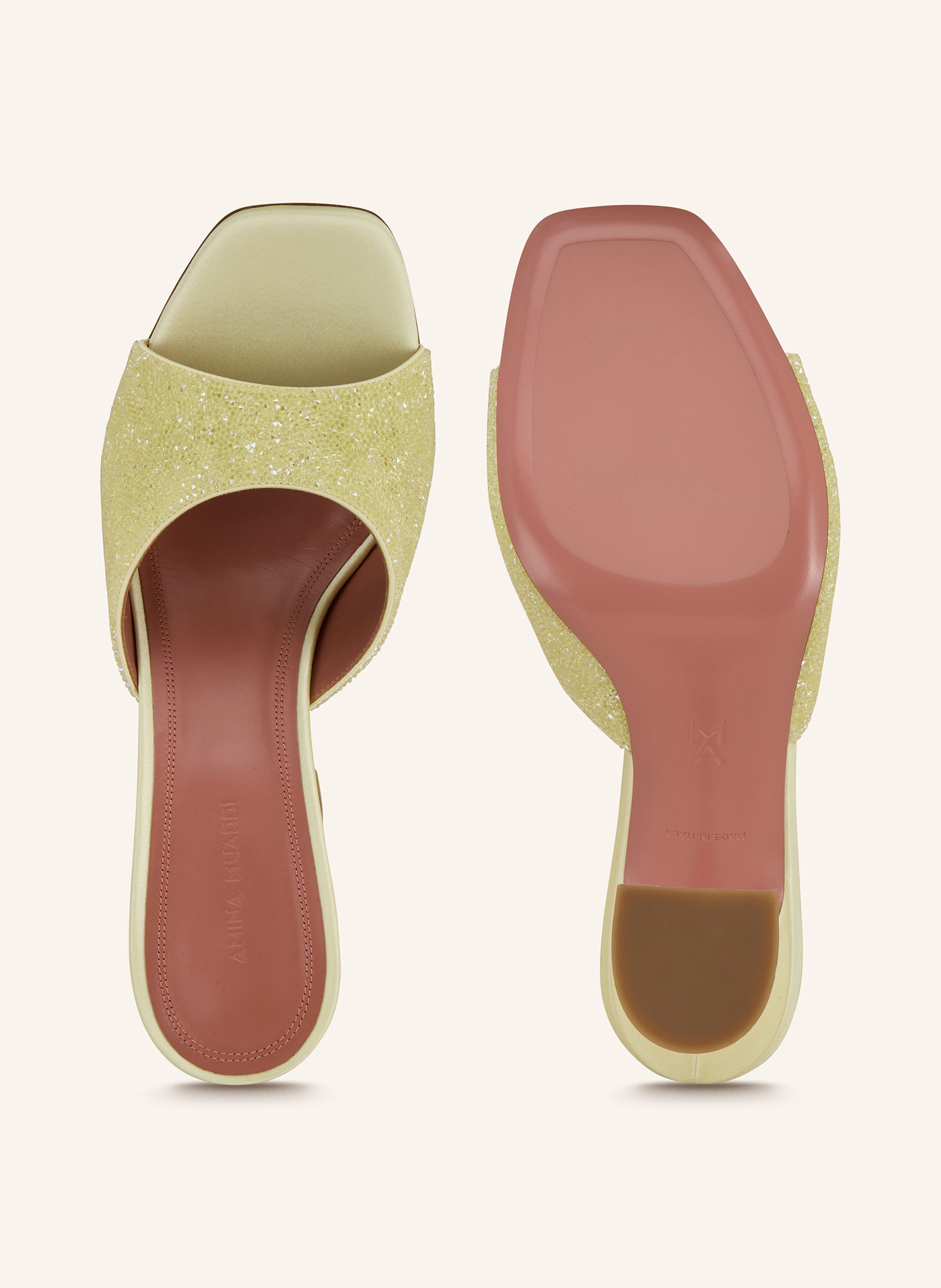 Thumbnail - Amina Muaddi Mules Lupita gelb