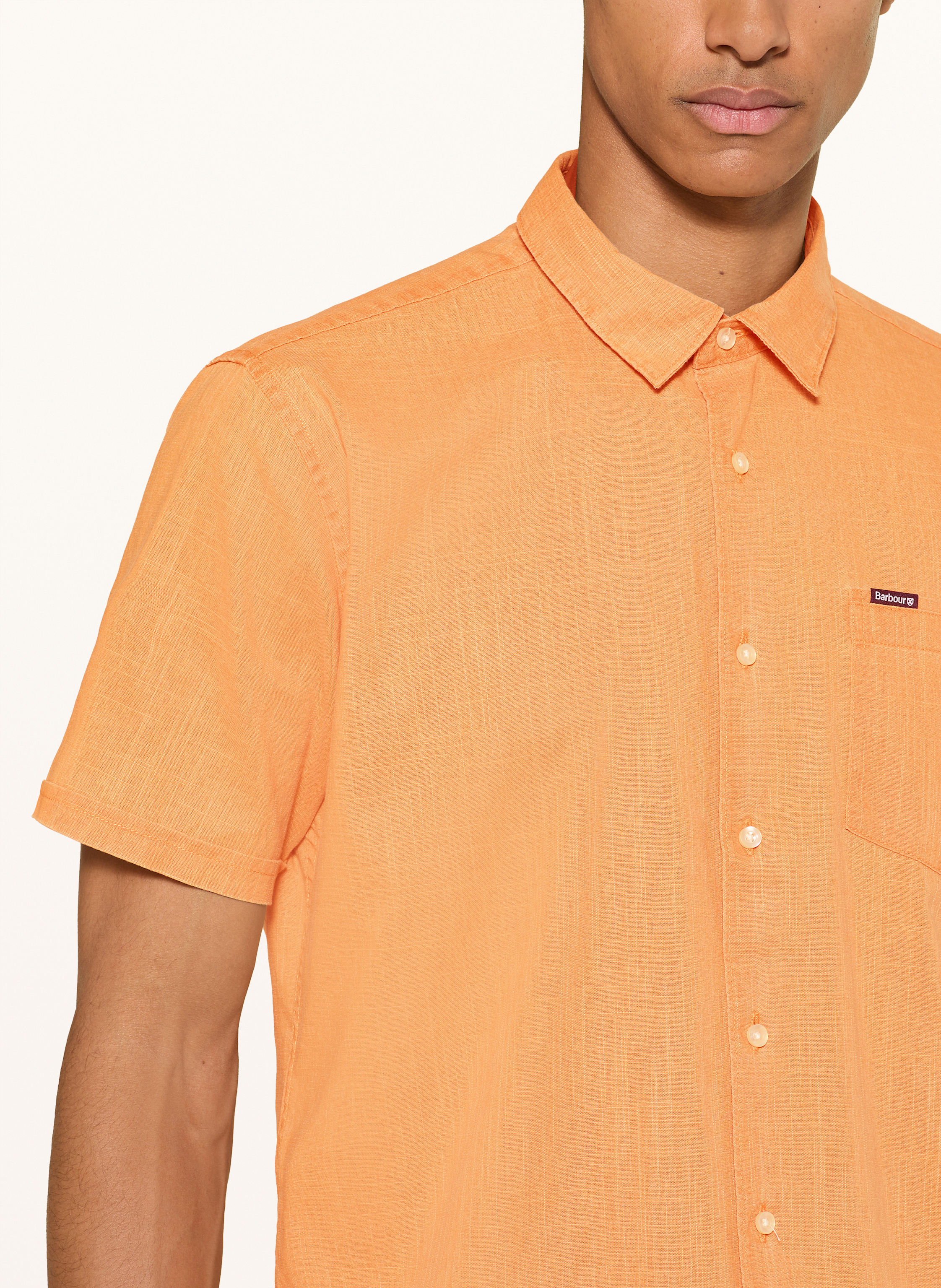 Thumbnail - Barbour Kurzarm-Hemd Regular Fit orange