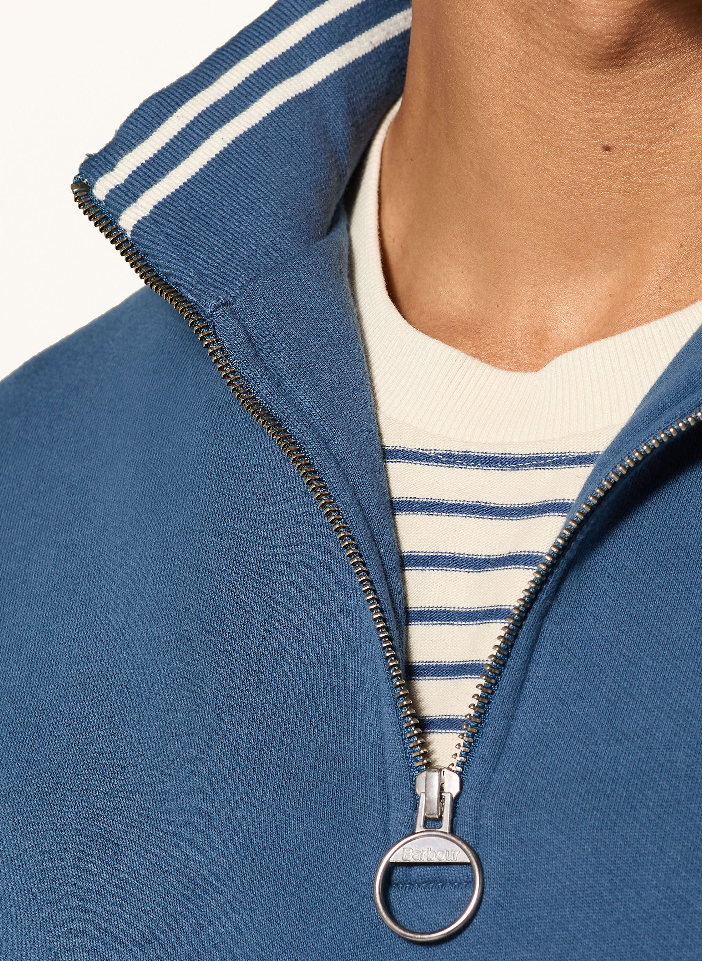 Thumbnail - Barbour Sweat-Troyer Rosford blau