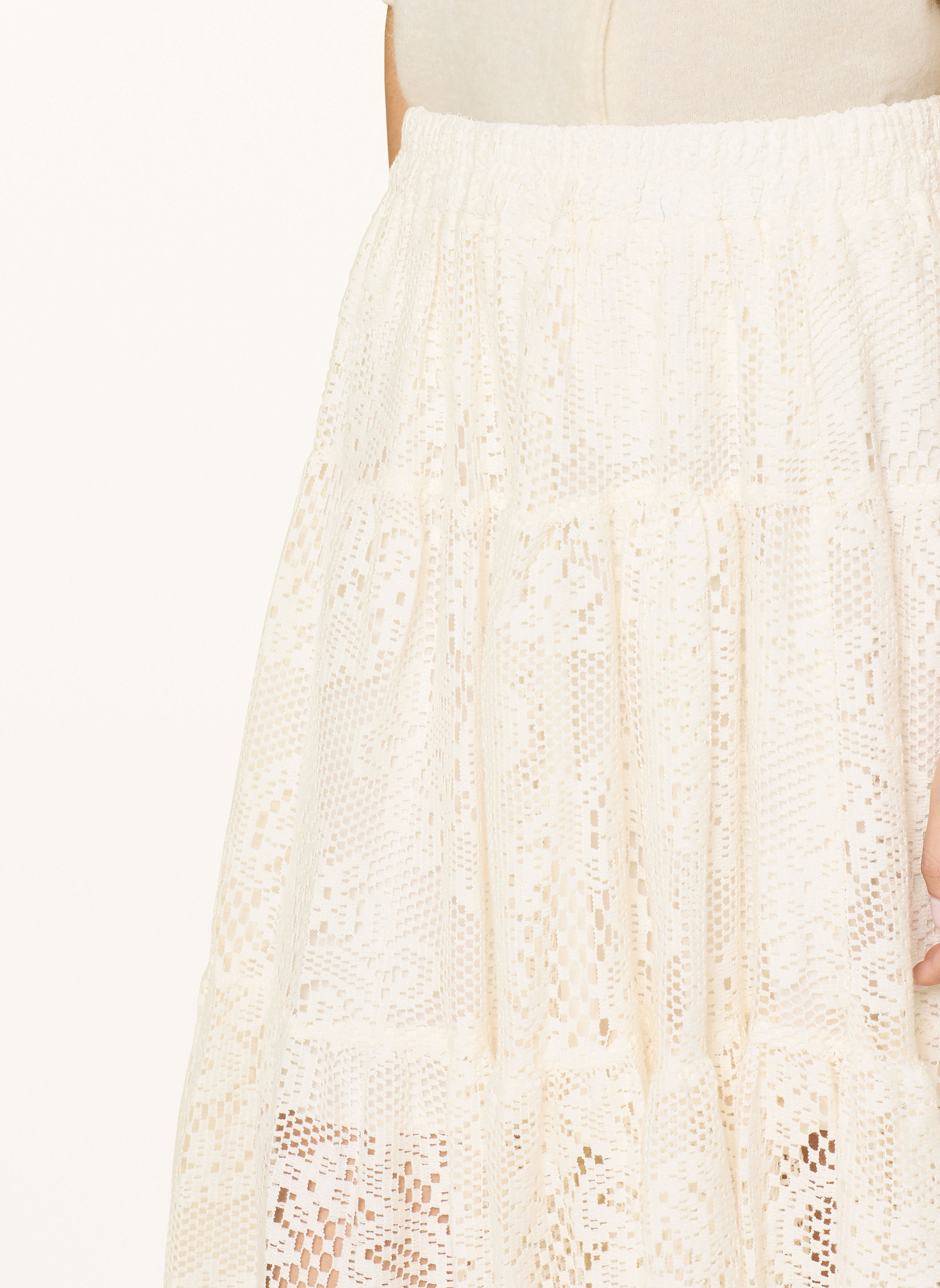 Thumbnail - Lollys Laundry Spitzenrock Sunsetll beige