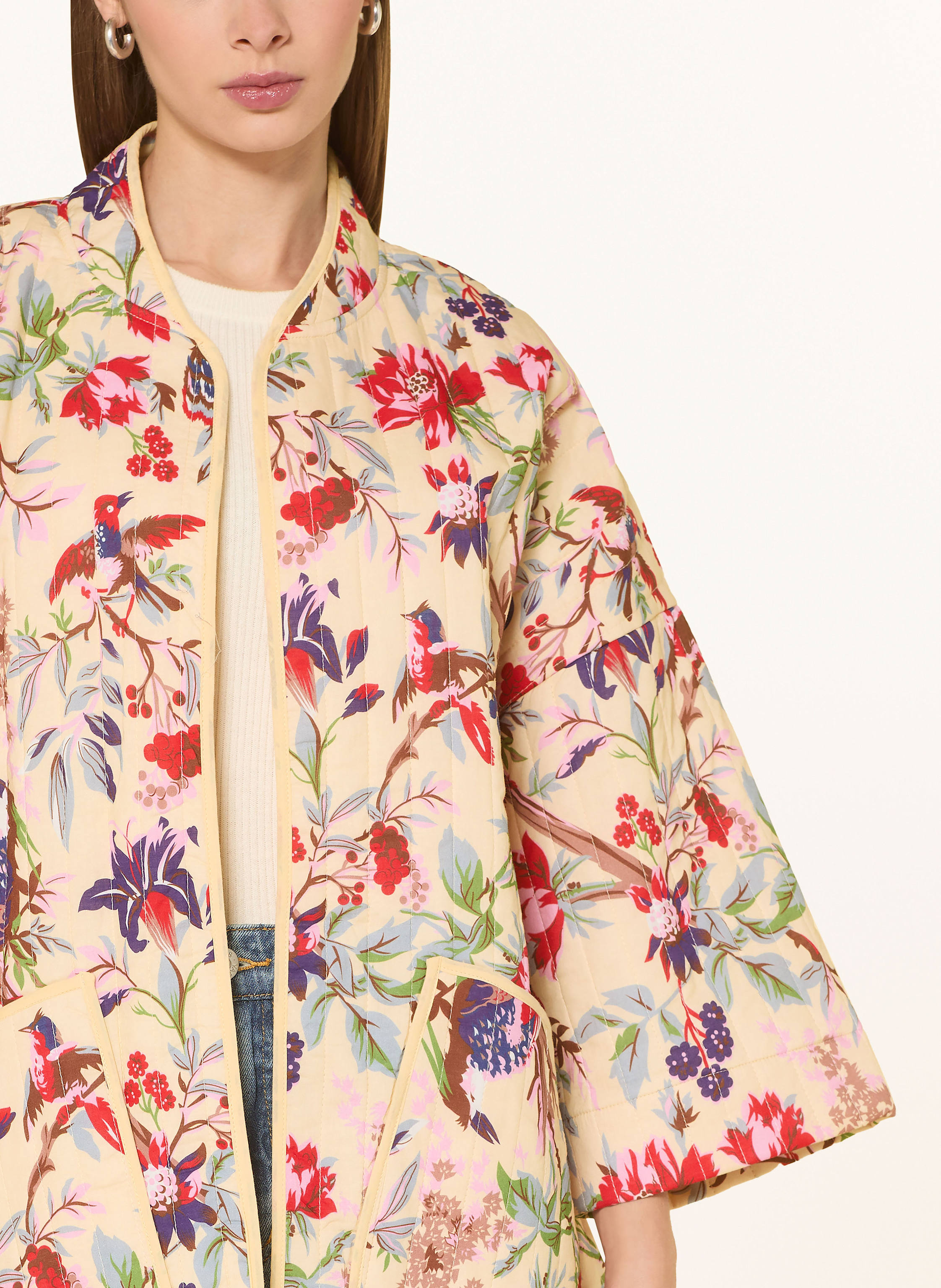 Thumbnail - Lollys Laundry Jacke Lulull Mit 3/4-Arm beige