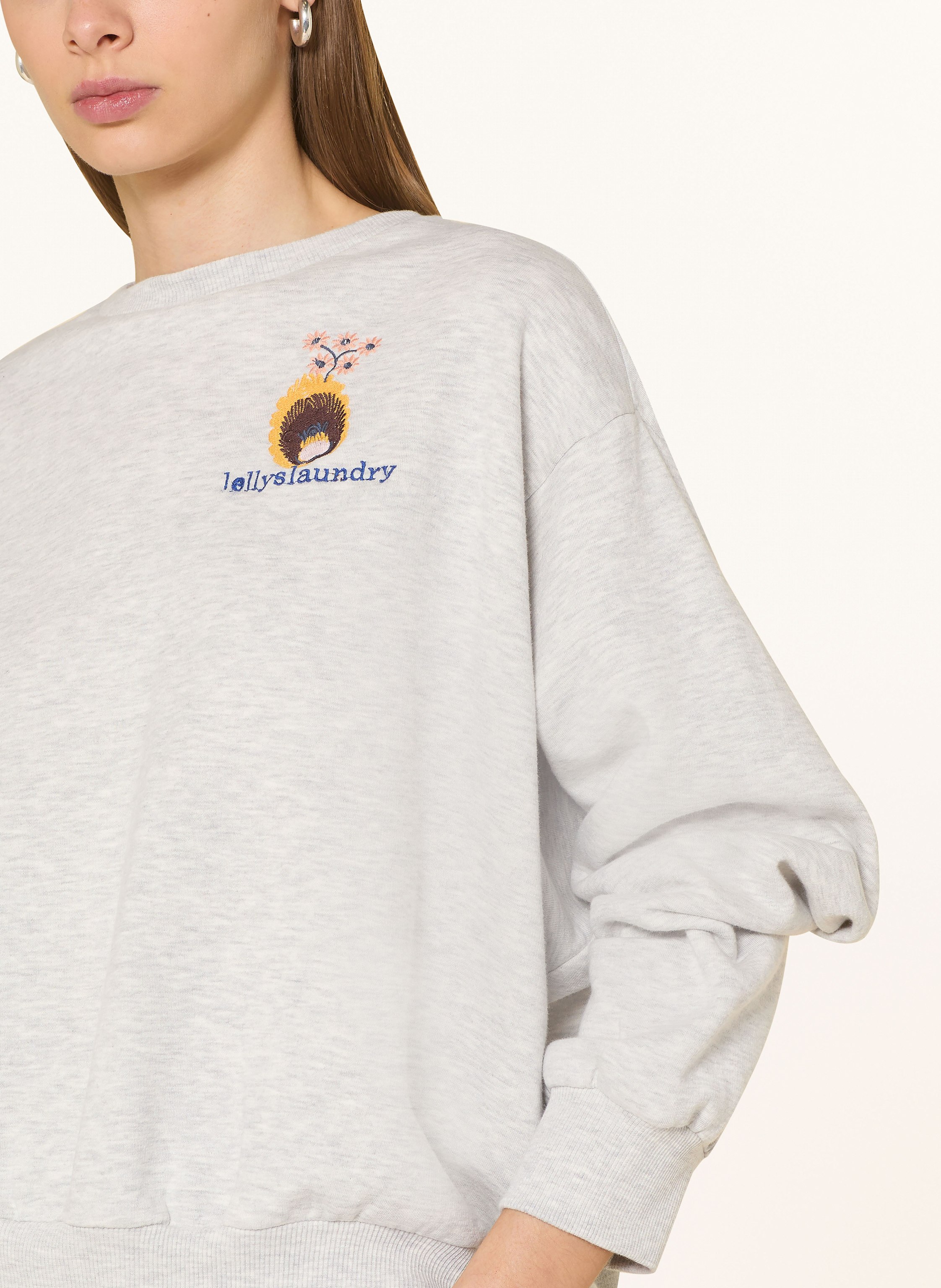 Thumbnail - Lollys Laundry Sweatshirt Sydneyll grau