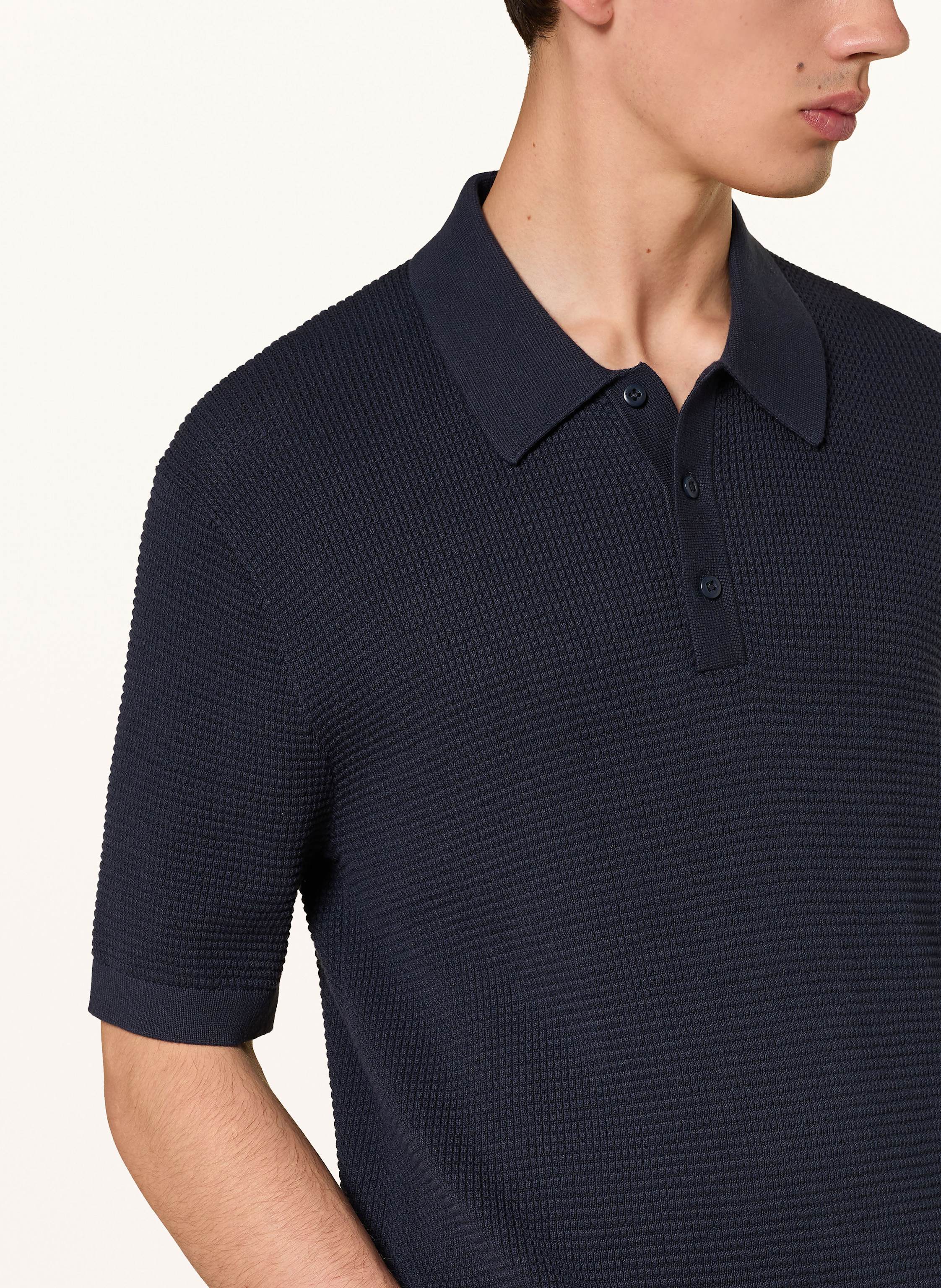 Thumbnail - Calvin Klein Jeans Strick-Poloshirt blau