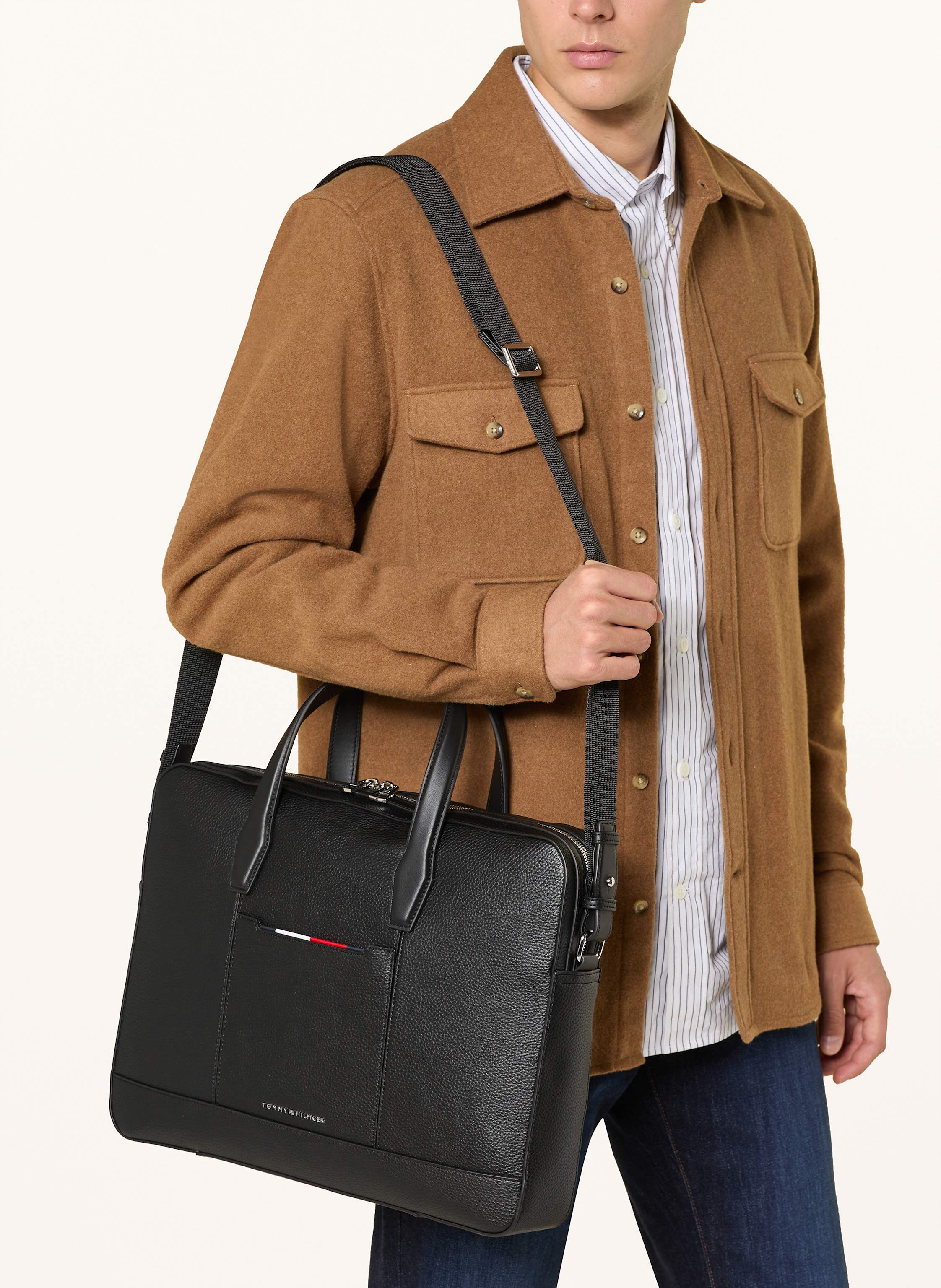 Thumbnail - Tommy Hilfiger Laptop-Tasche schwarz