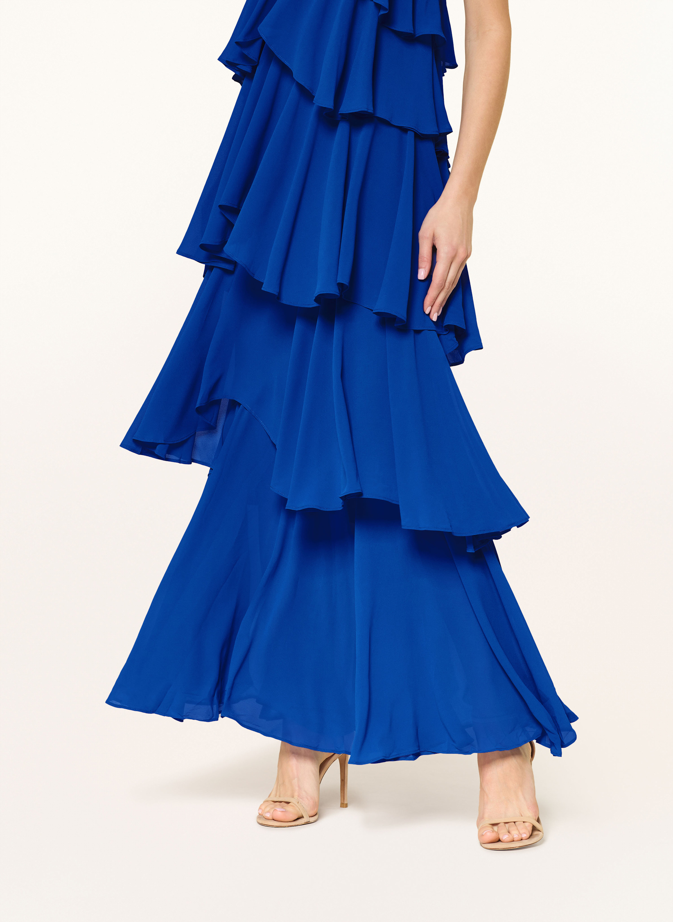 Thumbnail - Y.A.S. Abendkleid Mit Volants blau