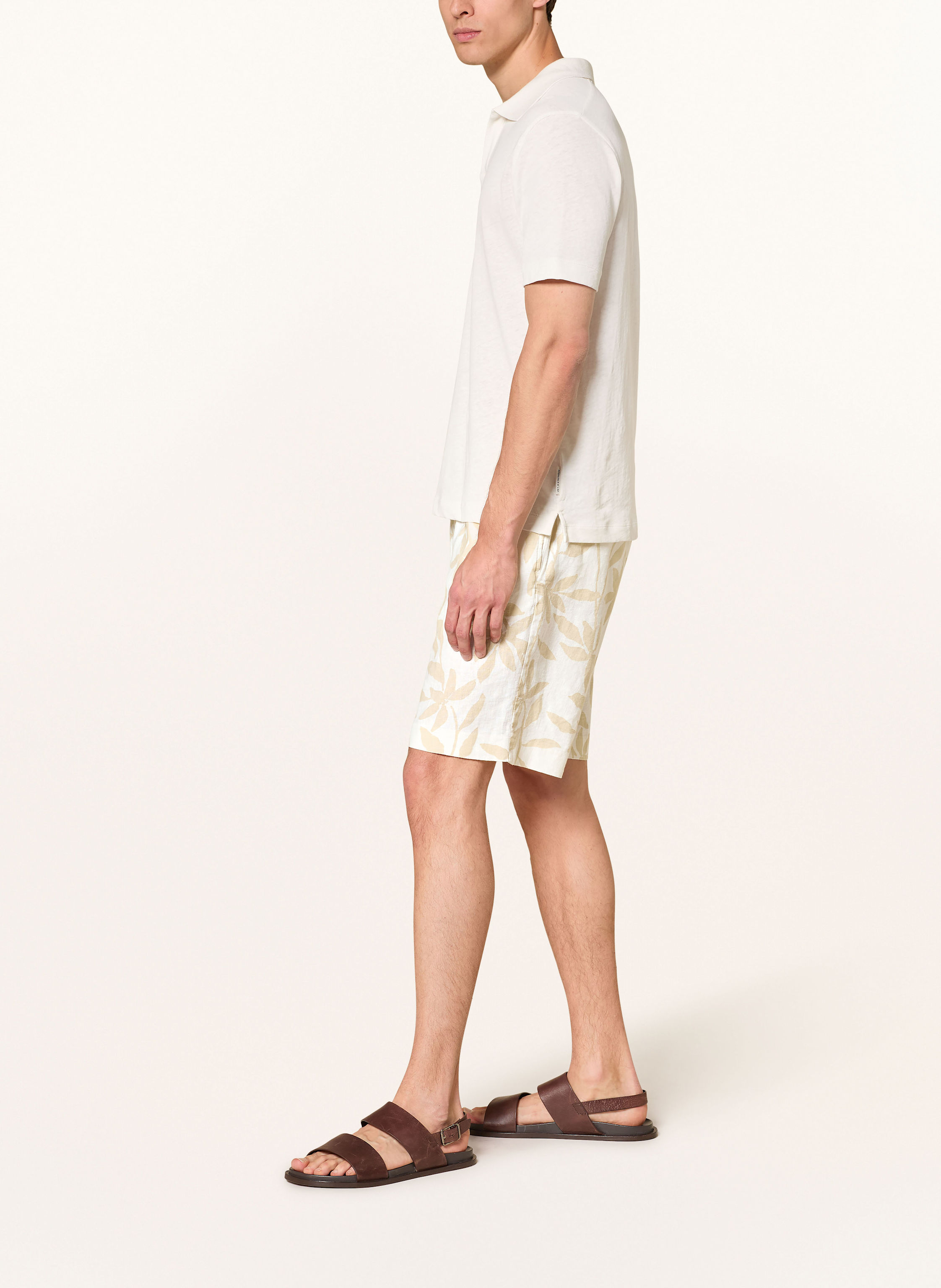 Thumbnail - Calvin Klein Shorts Mit Leinen beige