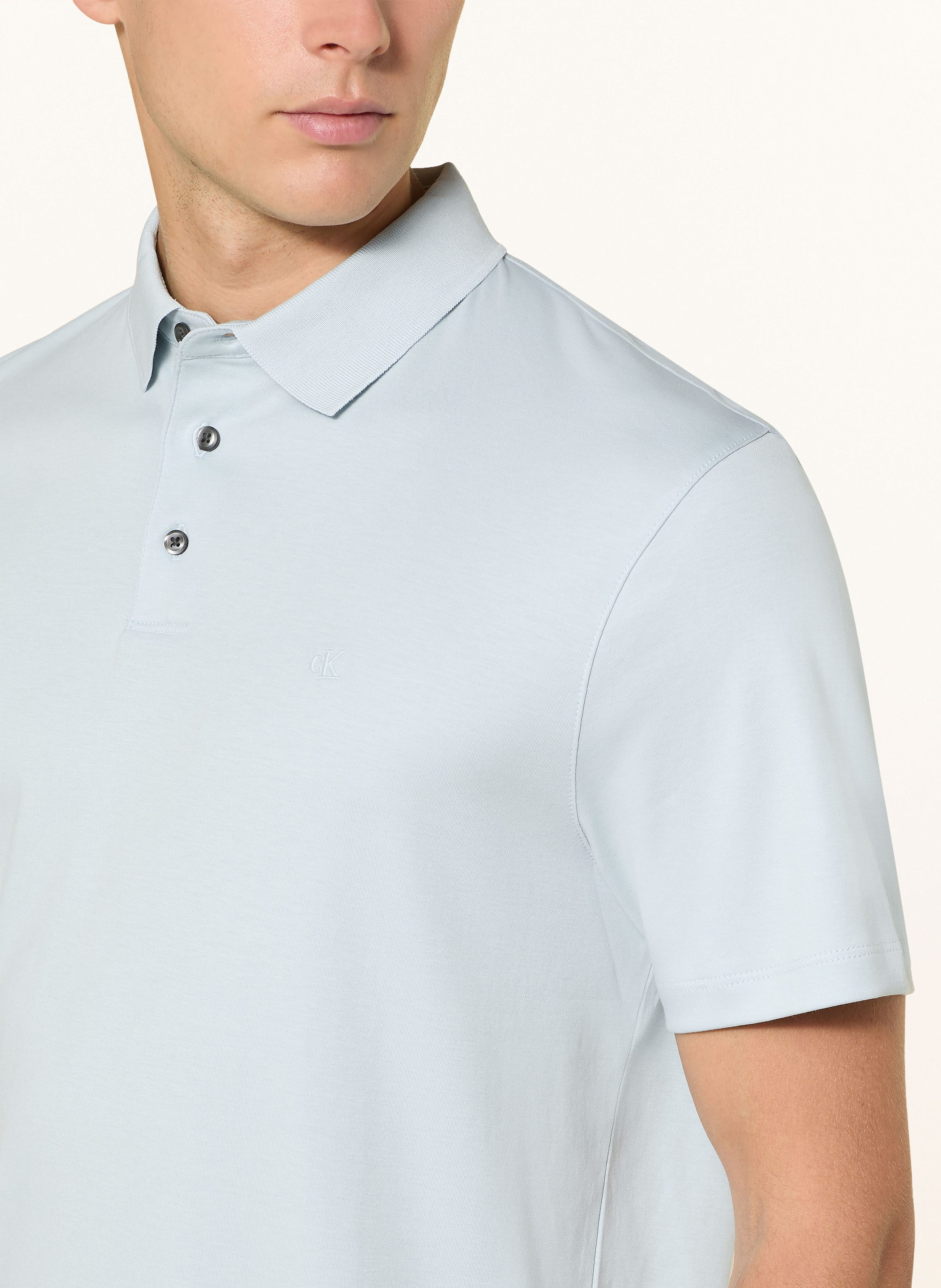 Thumbnail - Calvin Klein Jersey-Poloshirt Classic Fit blau