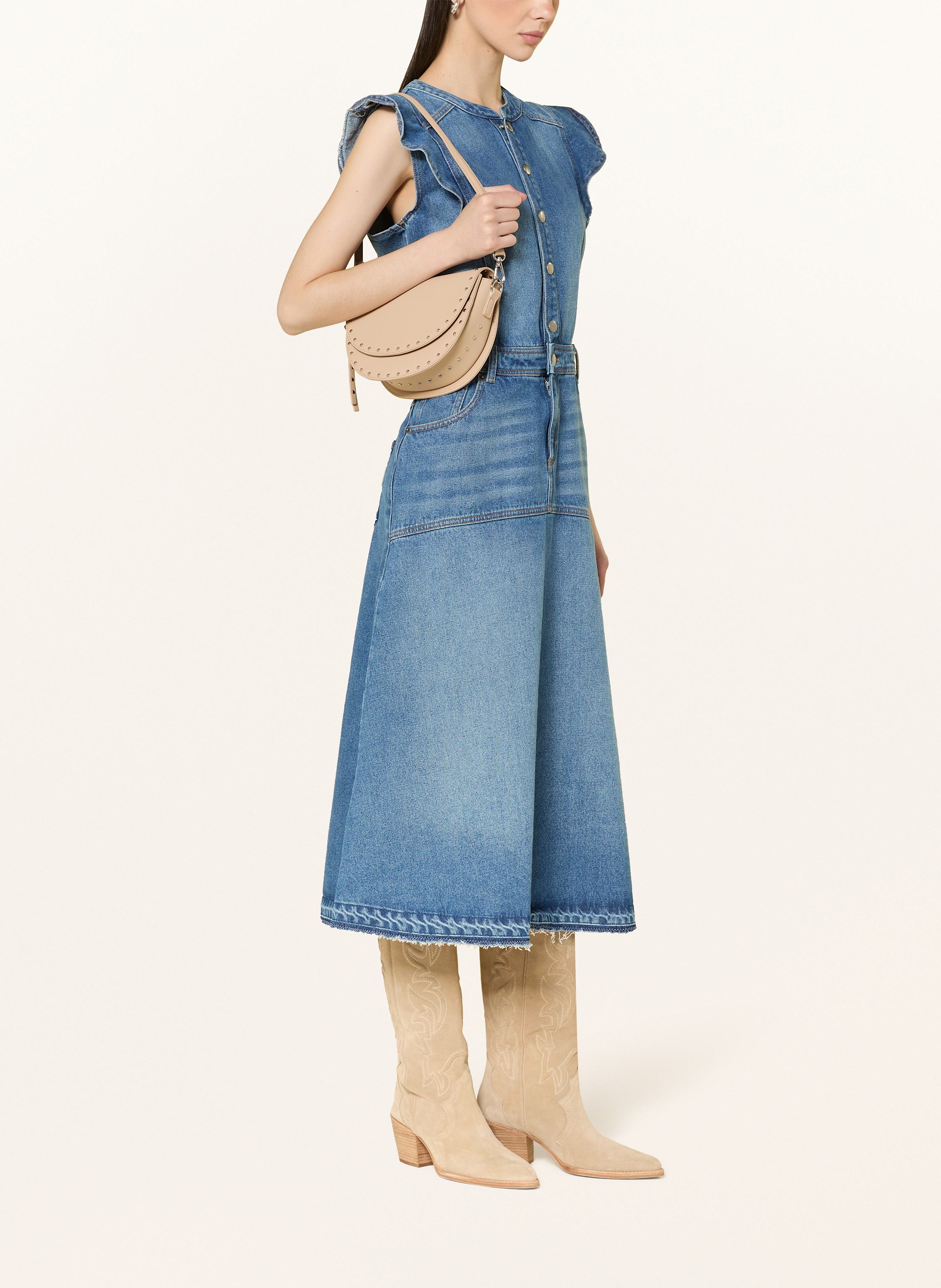 Thumbnail - Seidenfelt Umhängetasche Senja Saddle beige