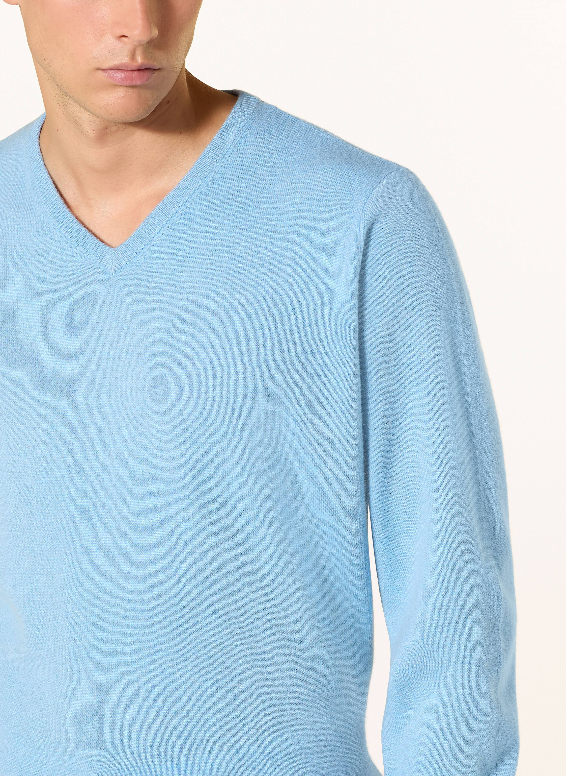 Thumbnail - Strokesman's Cashmere-Pullover blau