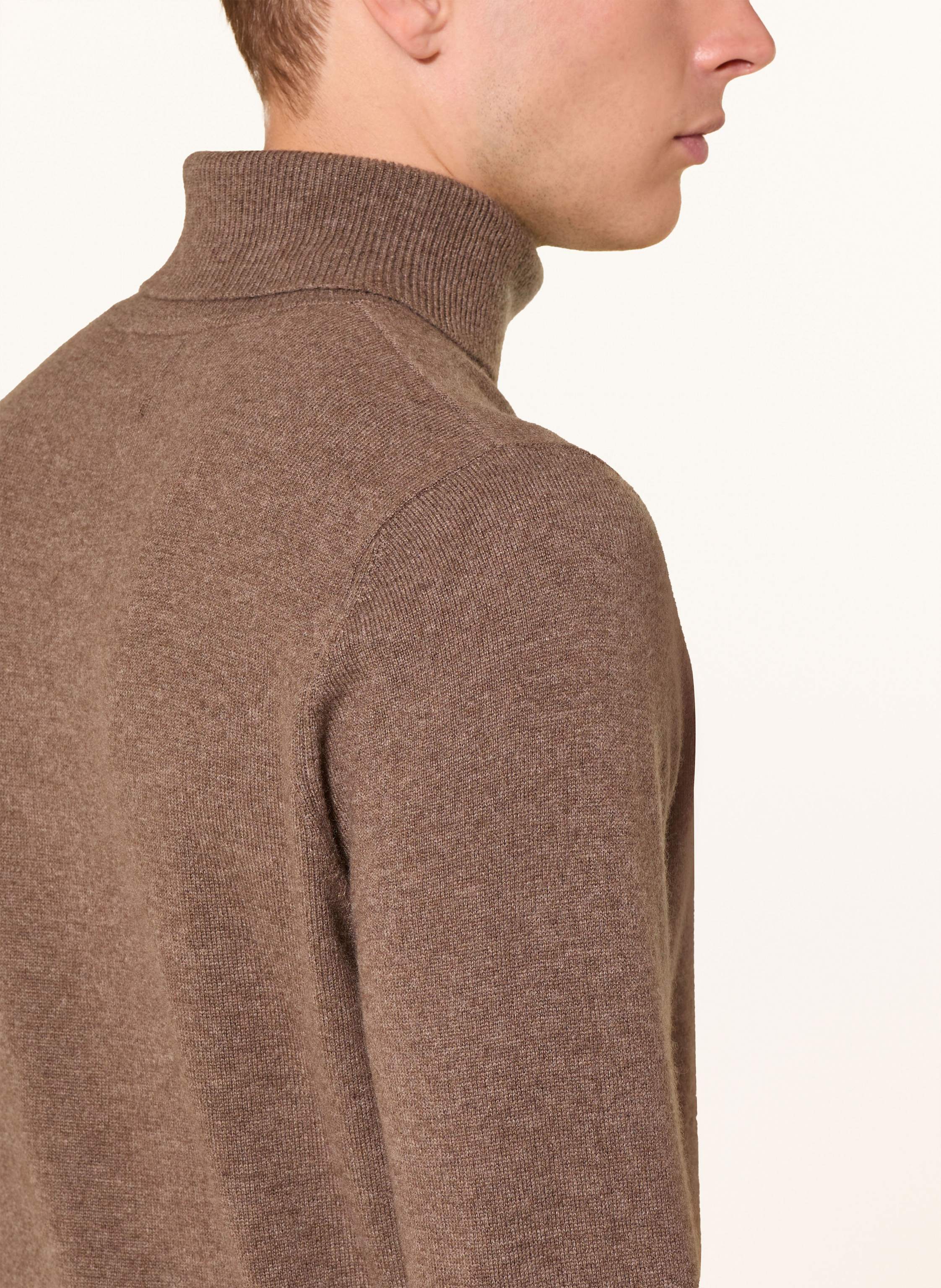 Thumbnail - Strokesman's Rollkragenpullover Aus Cashmere beige