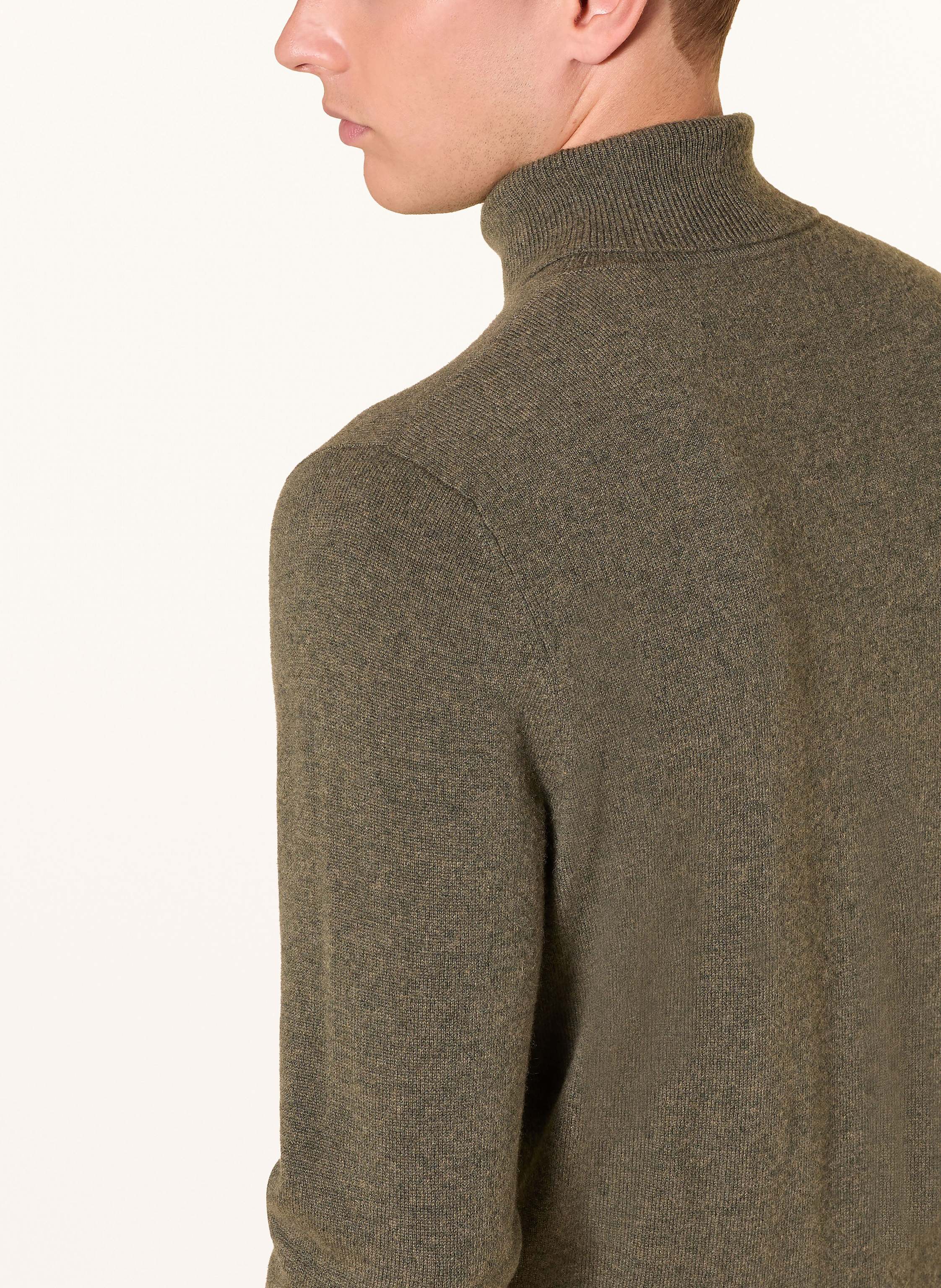 Thumbnail - Strokesman's Rollkragenpullover Aus Cashmere gruen