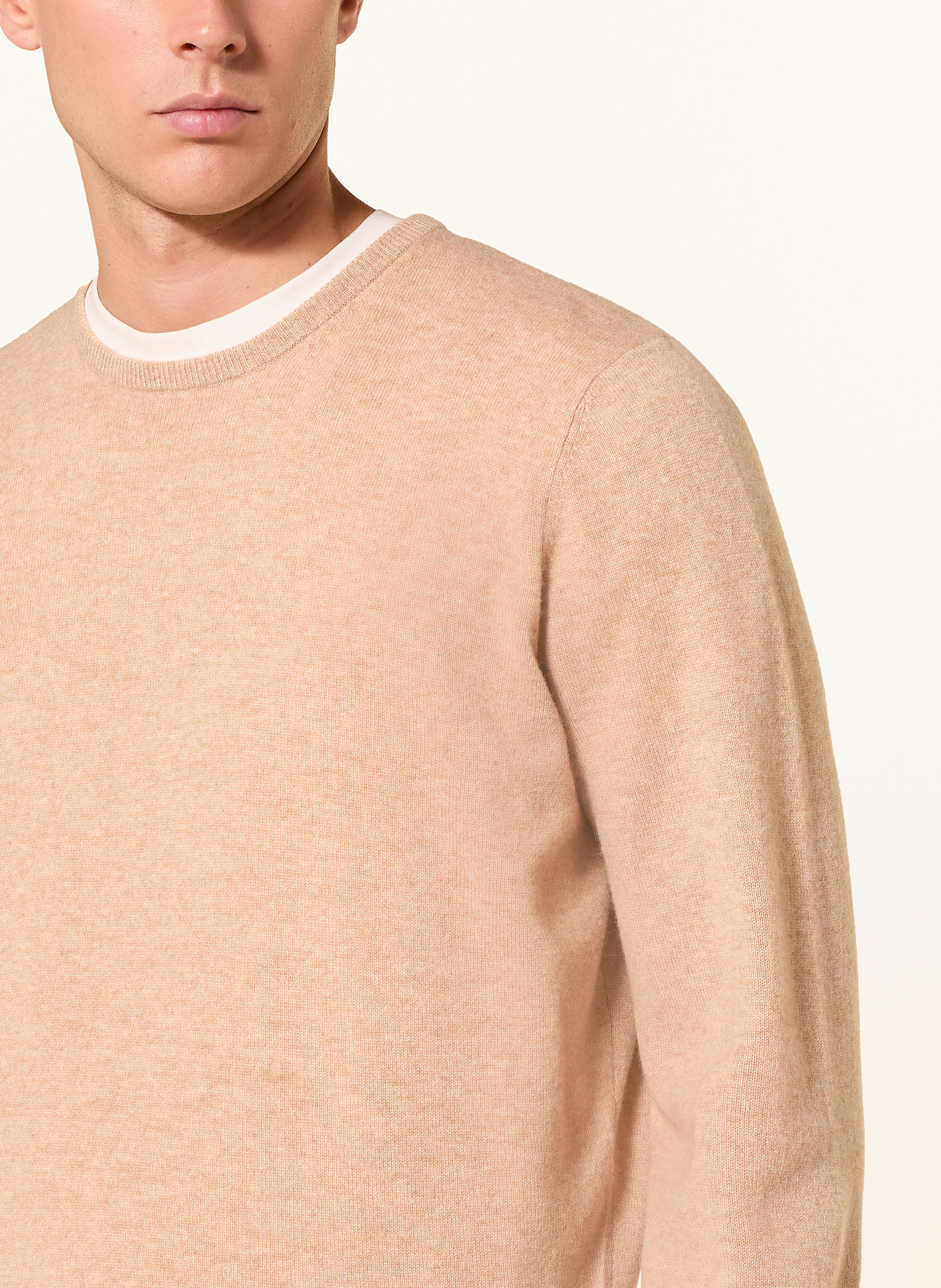 Thumbnail - Strokesman's Cashmere-Pullover beige