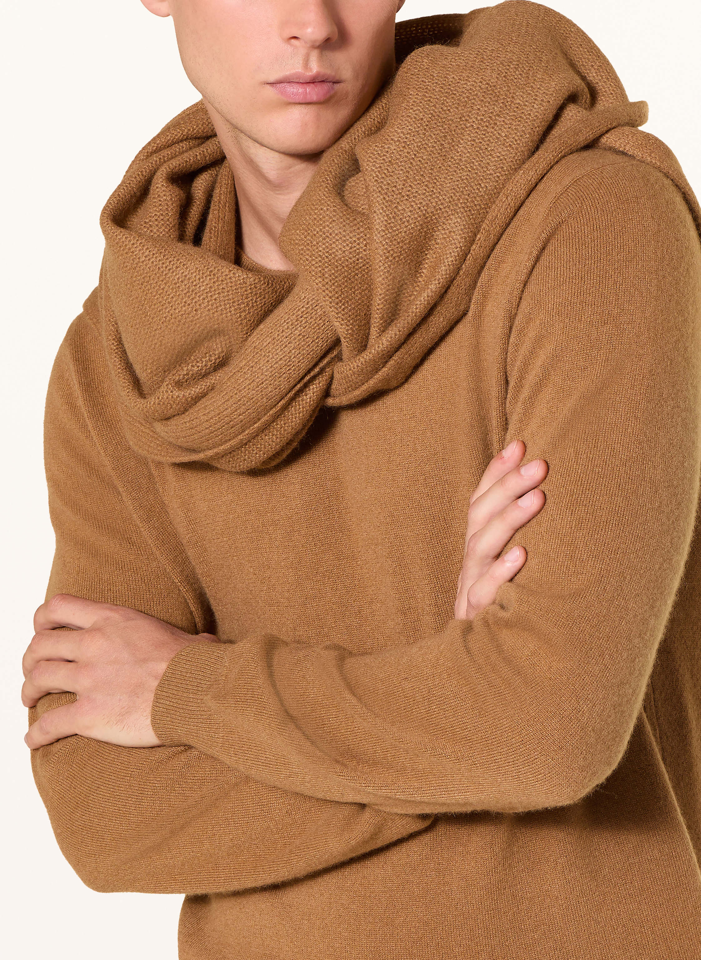 Thumbnail - Strokesman's Cashmere-Pullover braun