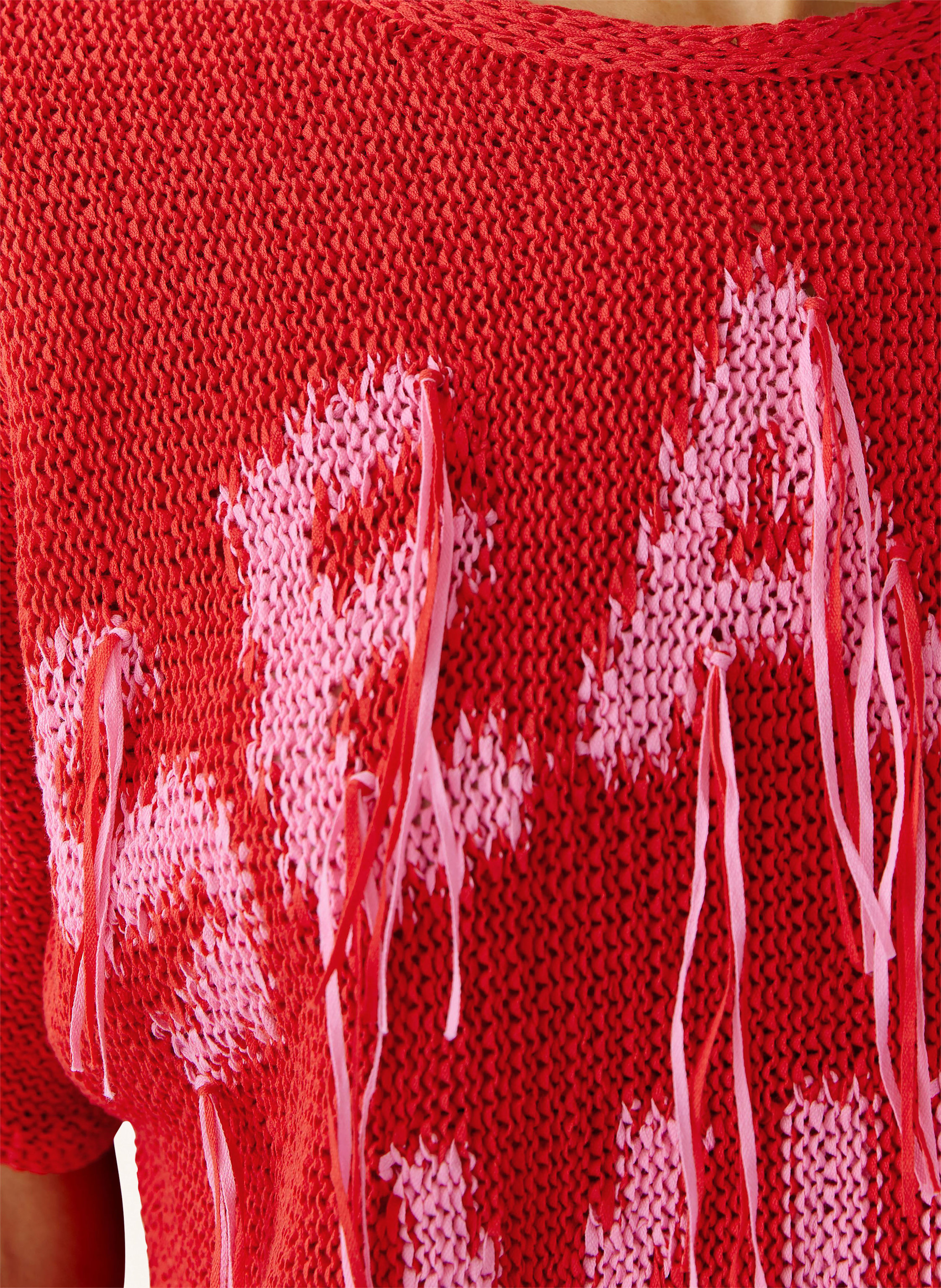 Thumbnail - Oui Strickshirt rot