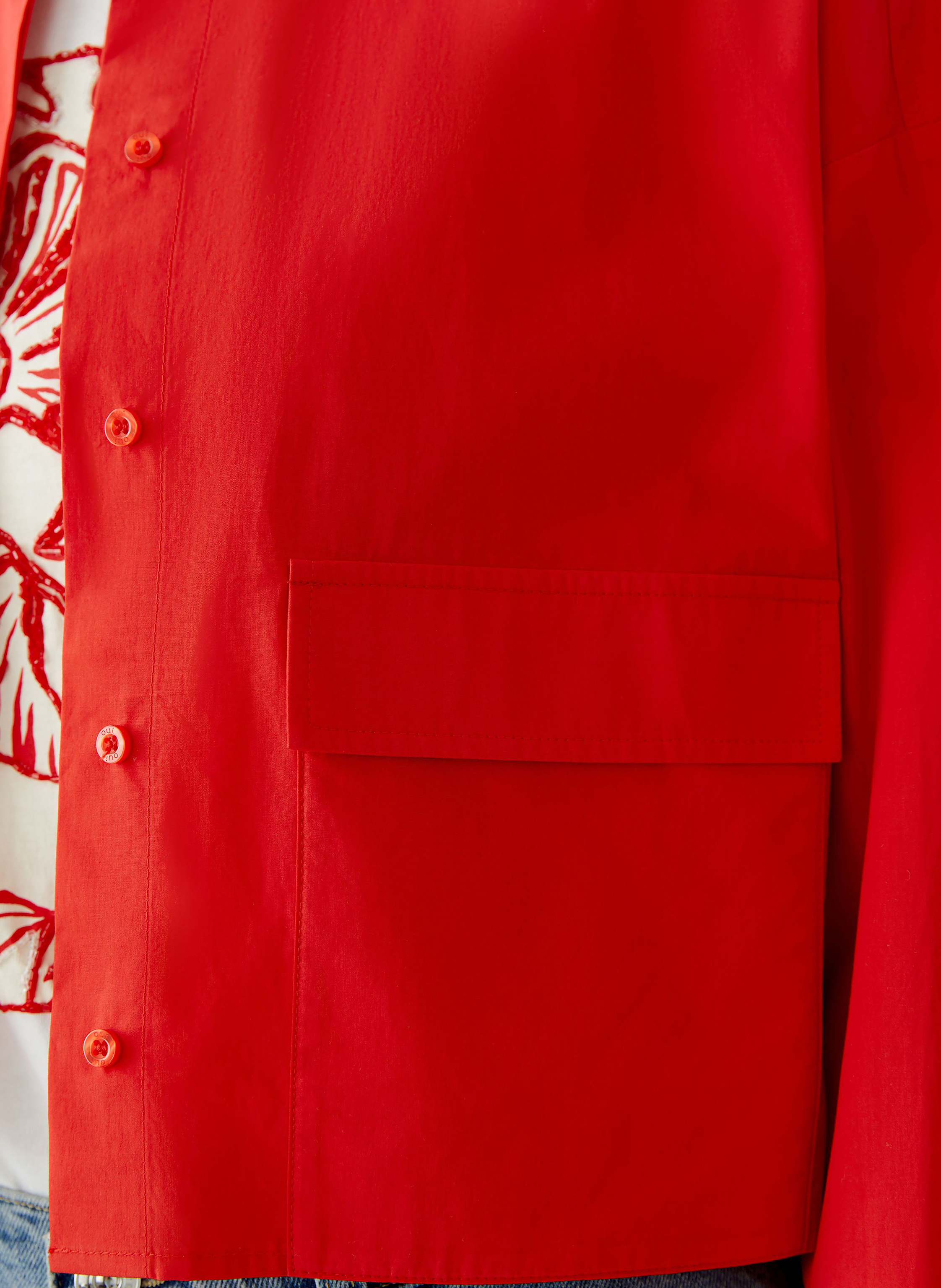 Thumbnail - Oui Hemdbluse rot