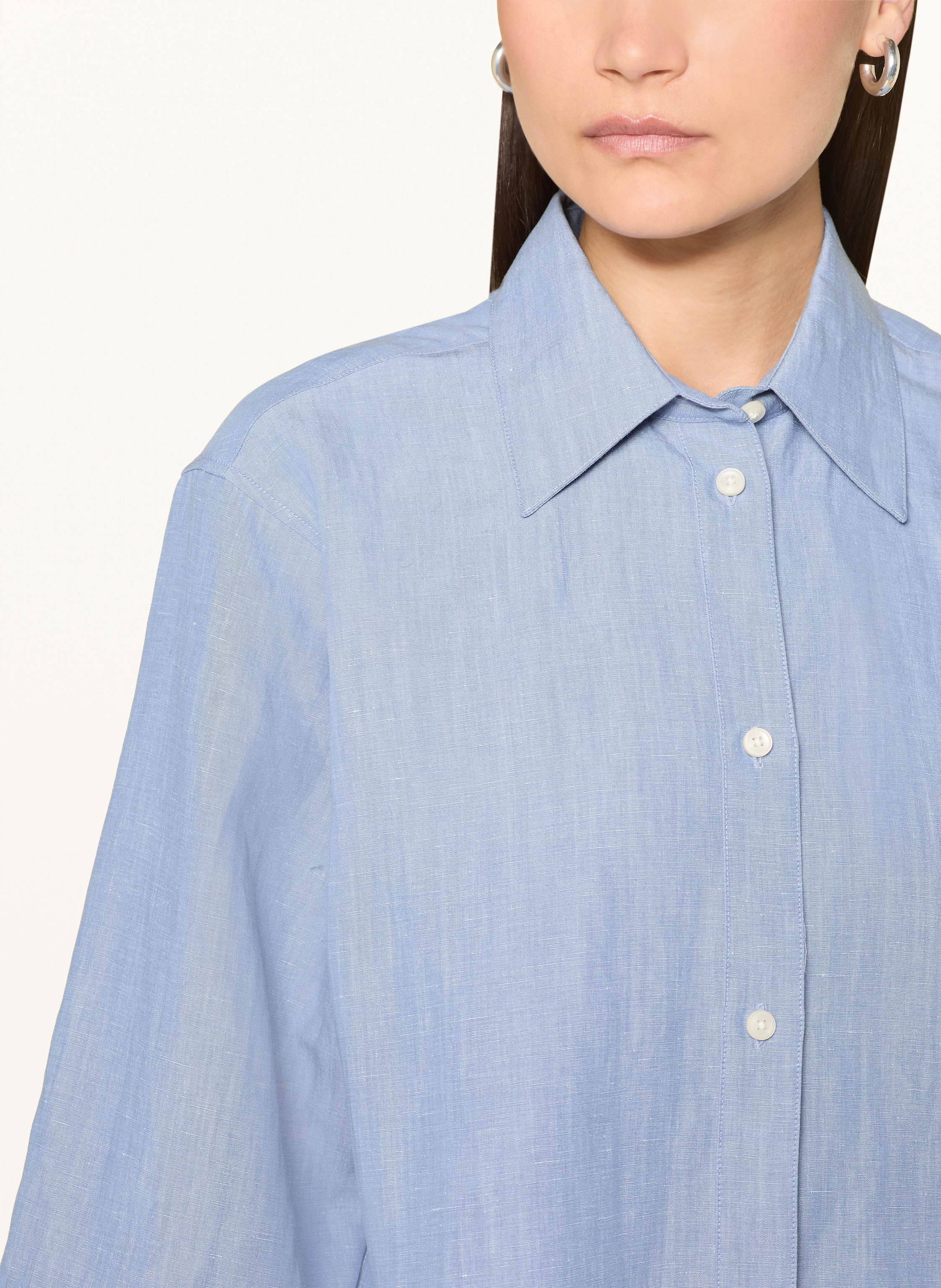 Thumbnail - Tiger Of Sweden Blusenshirt Corins Mit Leinen Und 3/4-Arm blau