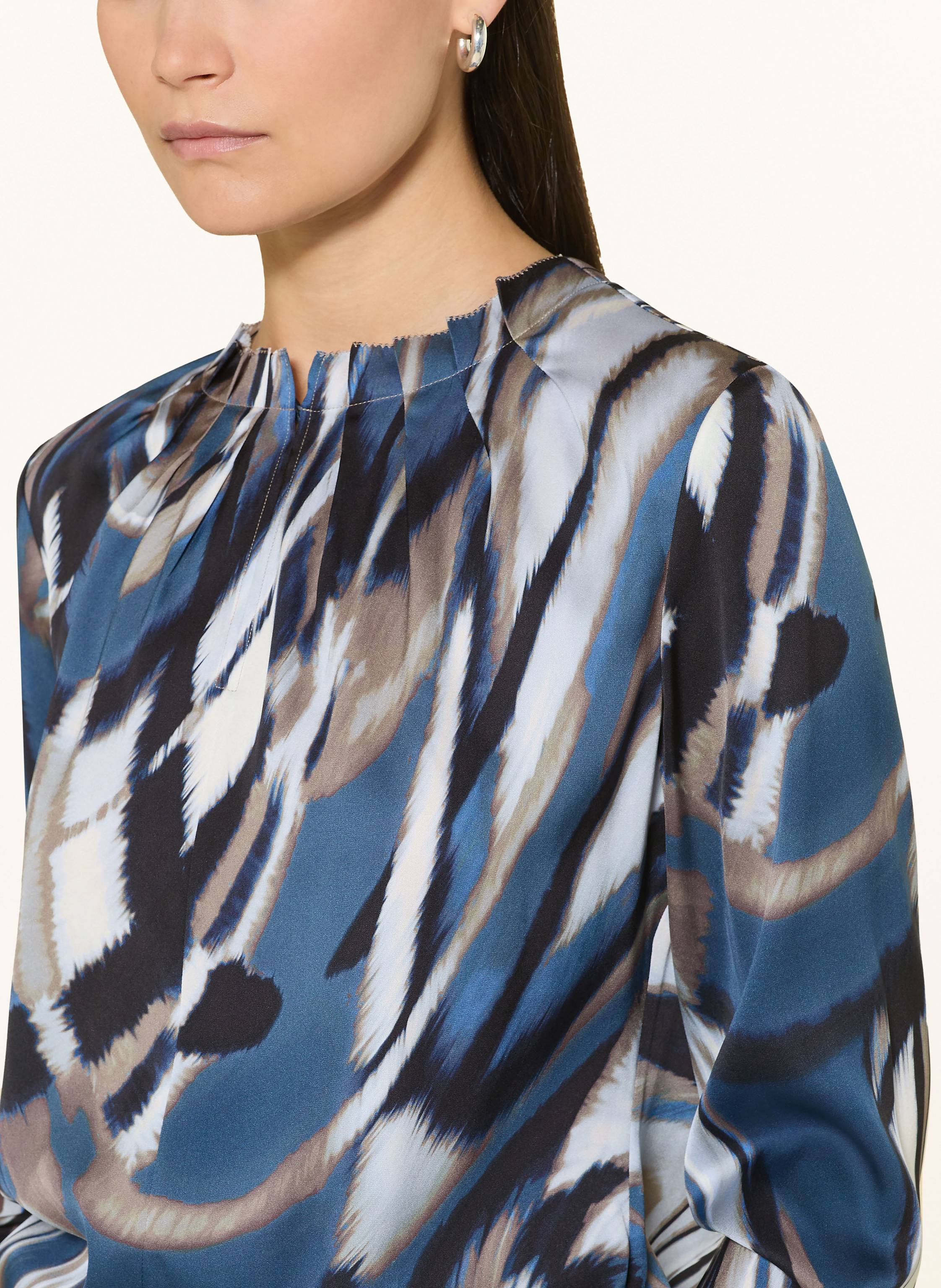 Thumbnail - Boss Blusenshirt Banorah Aus Seide blau