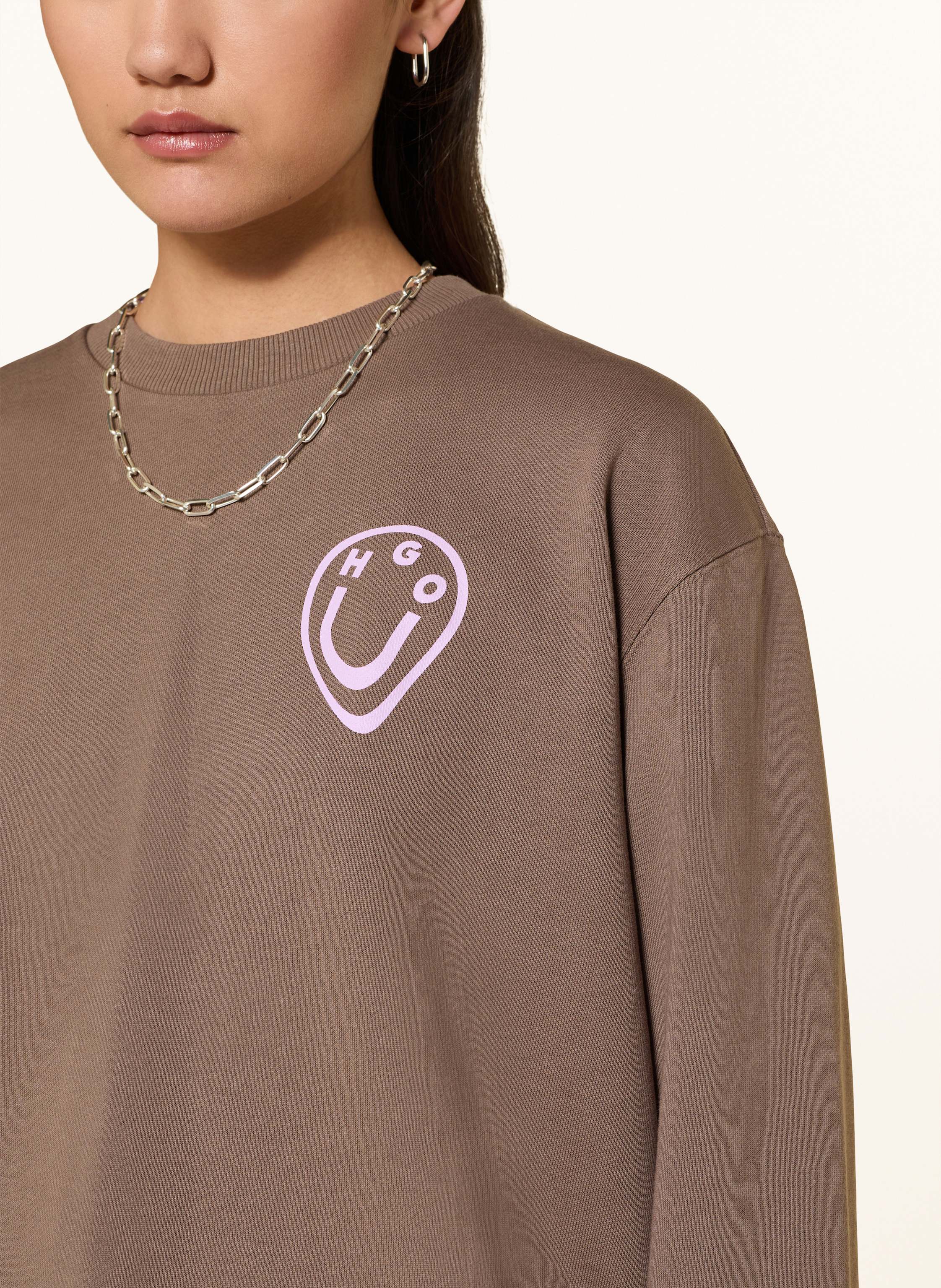 Thumbnail - Hugo Oversized-Sweatshirt Crew braun