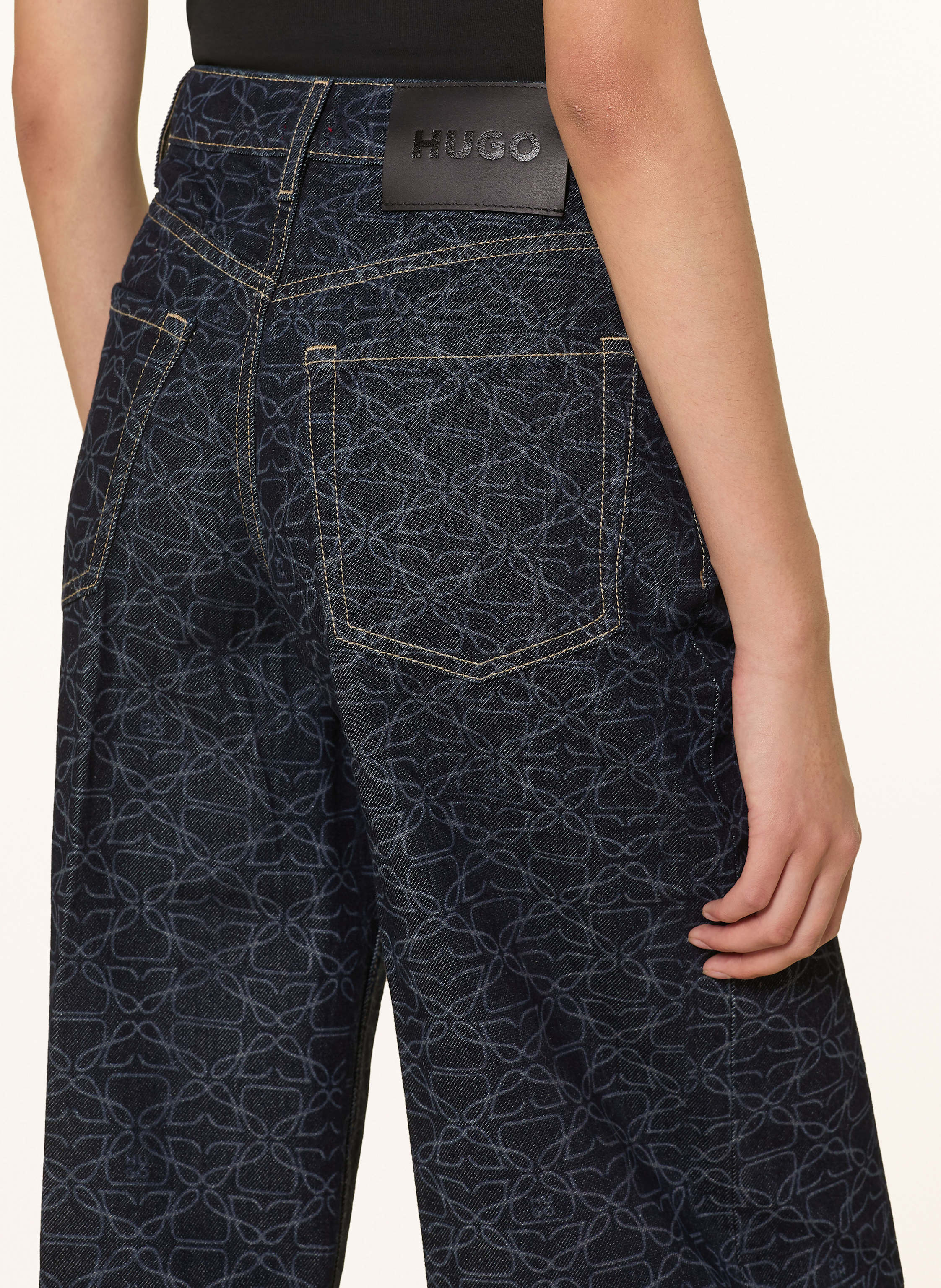 Thumbnail - Hugo Wide Leg Jeans blau