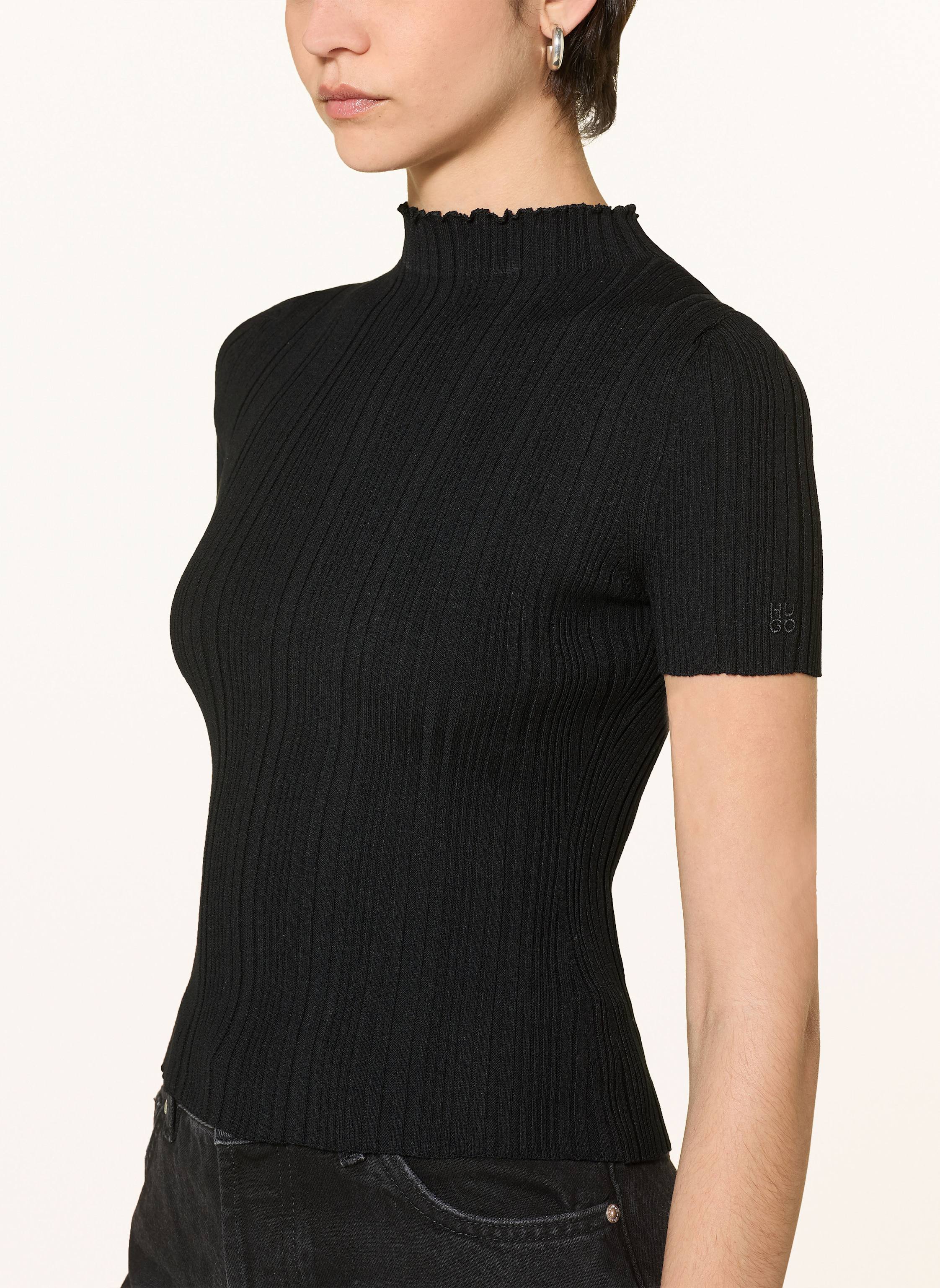 Thumbnail - Hugo T-Shirt Sarphapilk schwarz