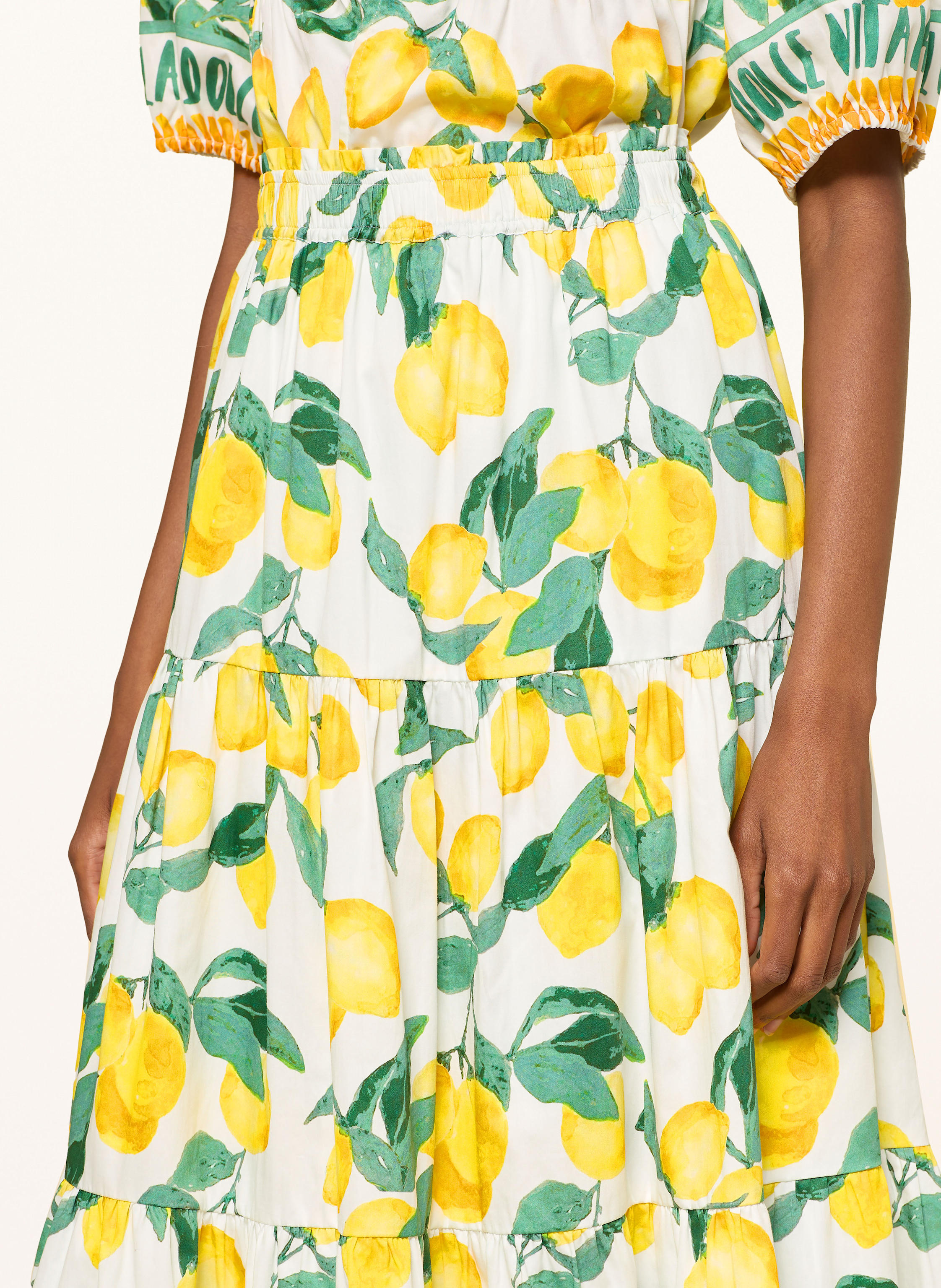 Thumbnail - Mrs & Hugs Rock Mit Volants gelb