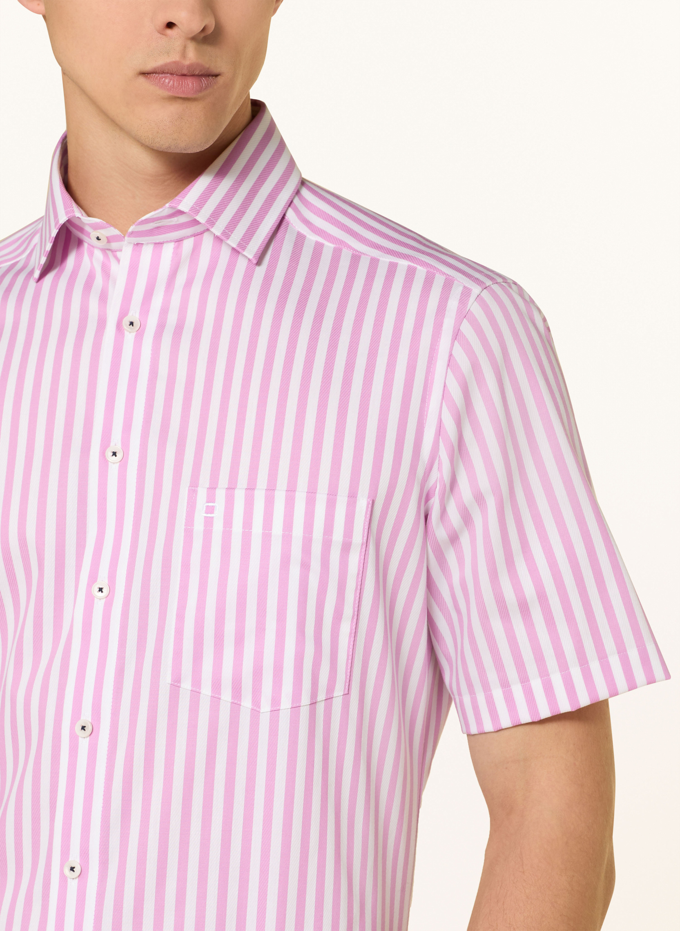 Thumbnail - Olymp Kurzarm-Hemd Luxor Comfort Fit pink