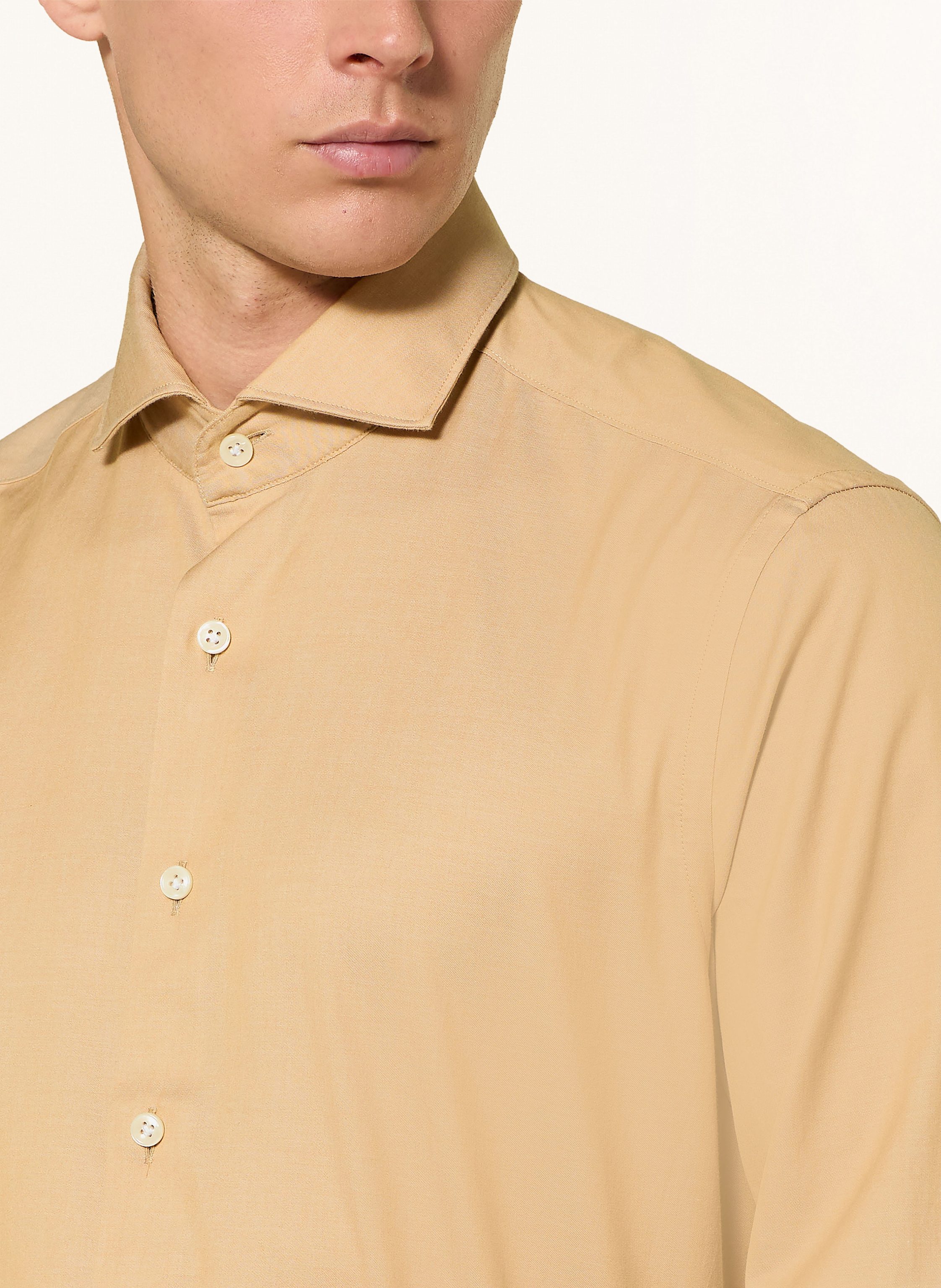 Thumbnail - Olymp Signature Hemd Casual Tailored Fit braun