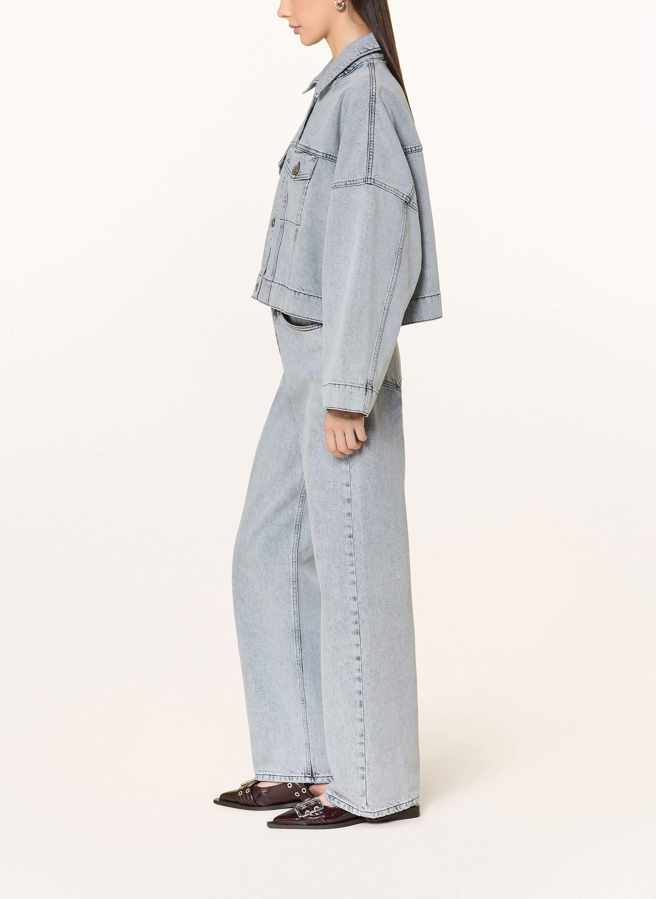 Thumbnail - Drykorn Wide Leg Jeans Medley blau