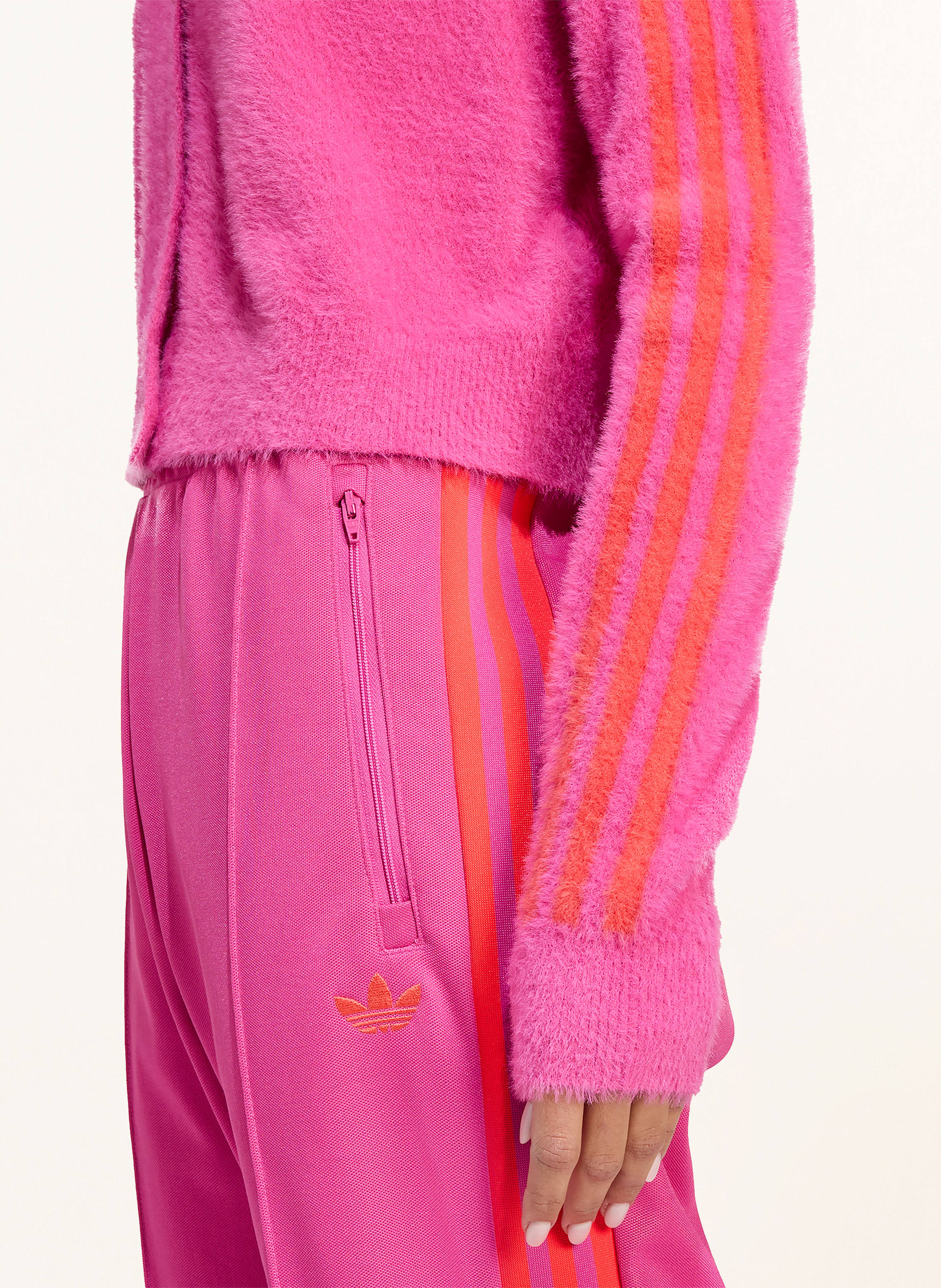Thumbnail - Adidas Originals Strickjacke Fluffy Knitted pink