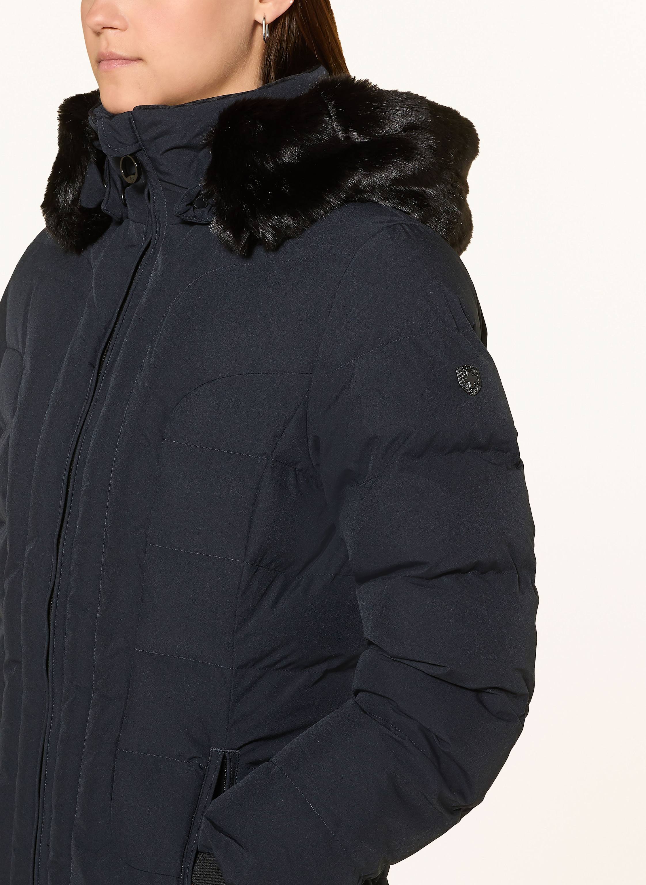 Thumbnail - Wellensteyn Steppjacke Belvitesse Medium Mit Dupont™ Sorona®-Isolierung Und Abnehmbarem Kunstpelz blau