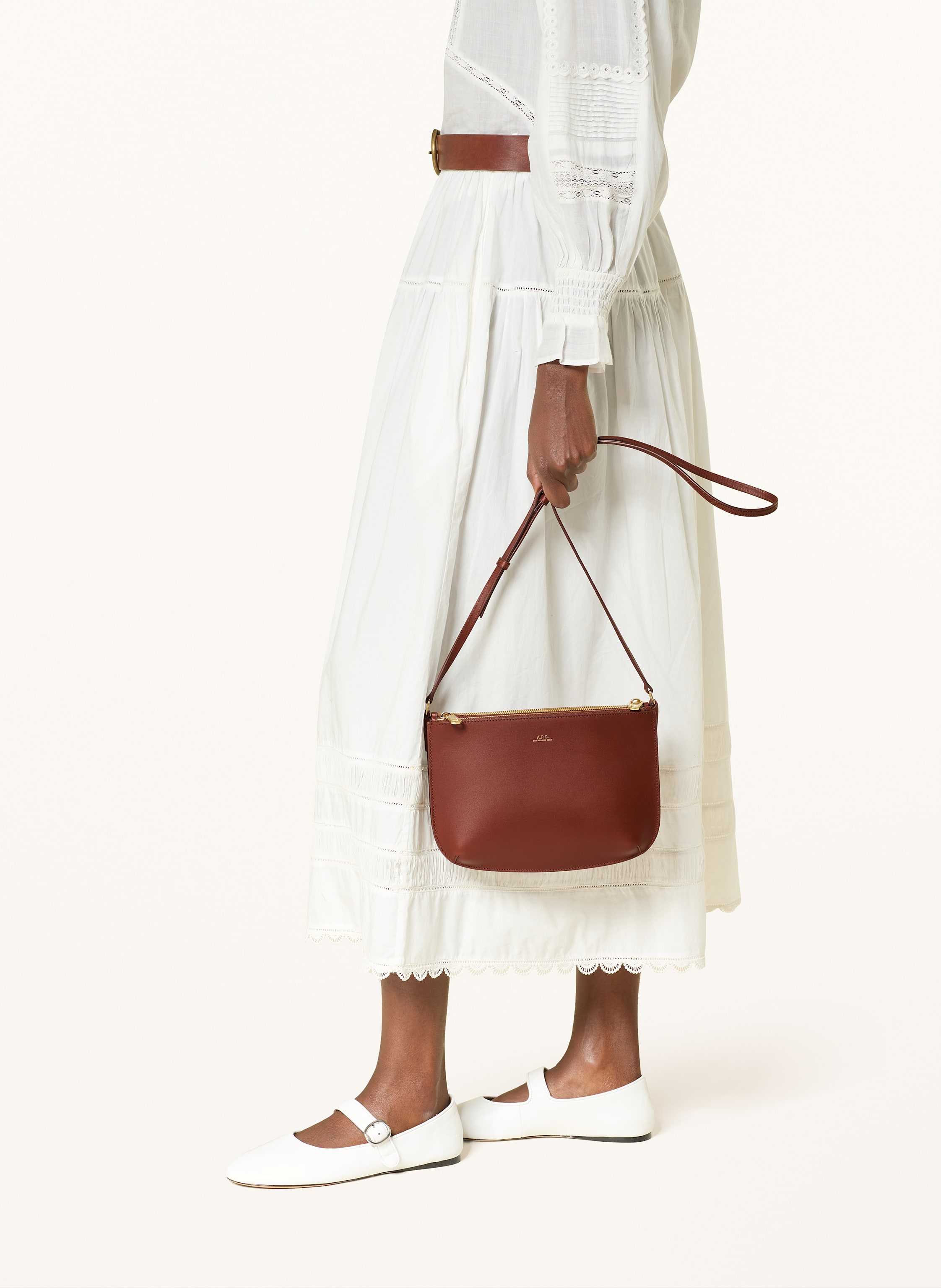 Thumbnail - A.P.C. Umhängetasche Sarah braun