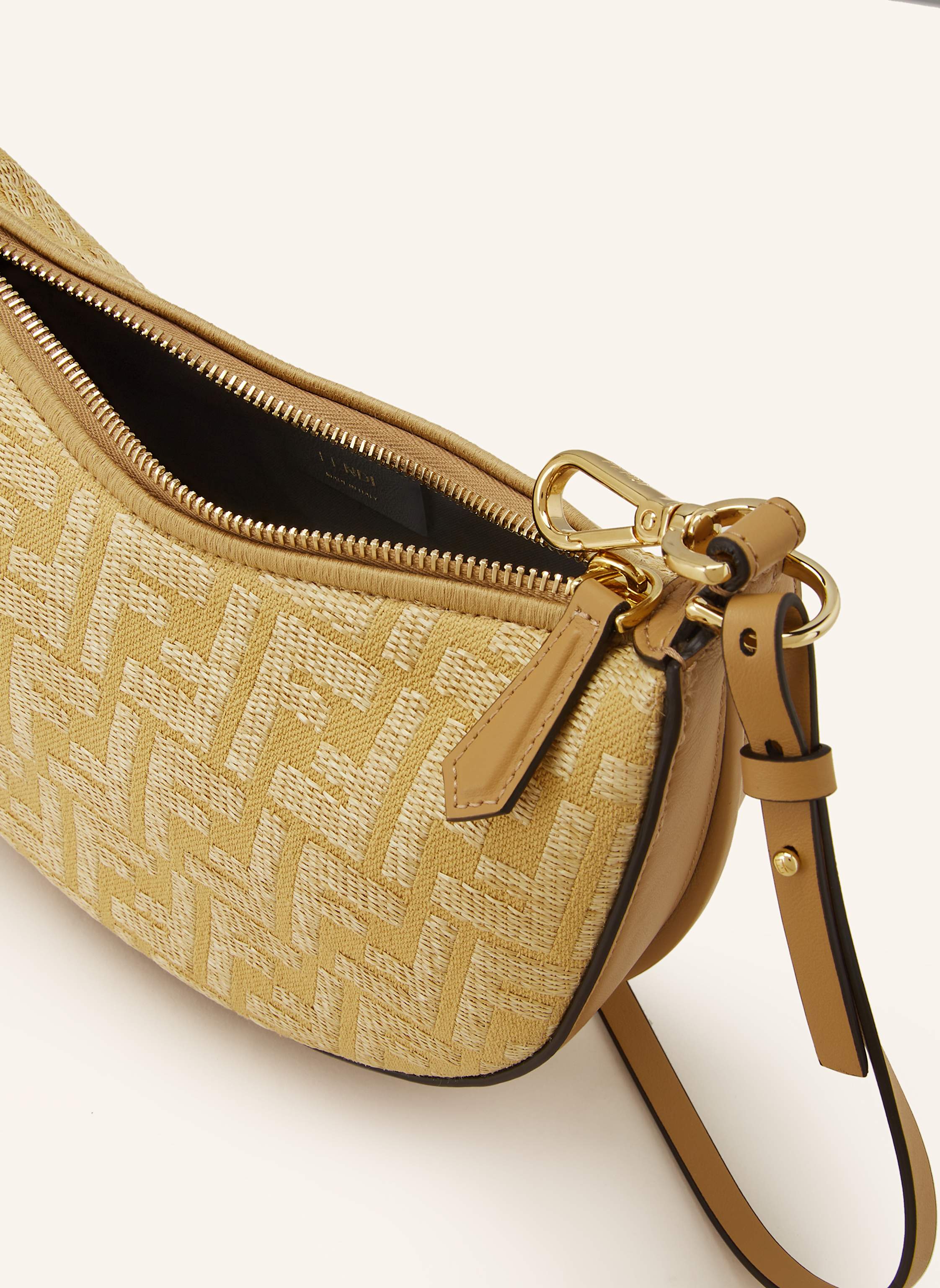 Thumbnail - Fendi Hobo-Bag Fendigraphy Mini beige