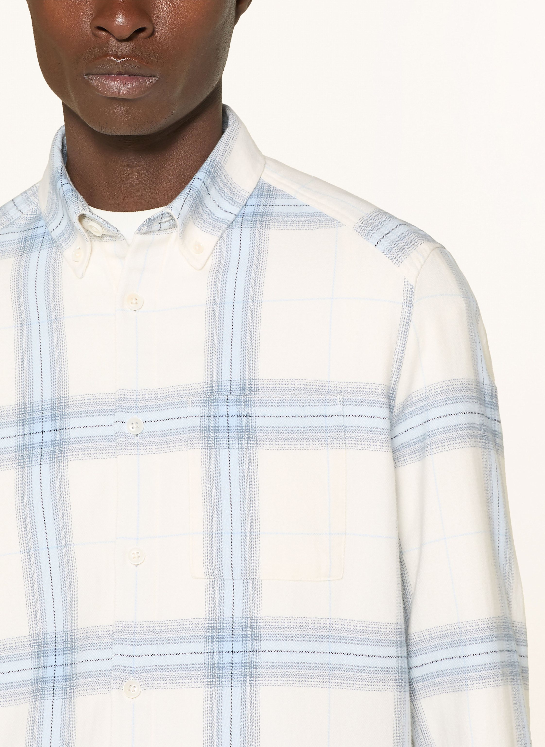 Thumbnail - Drykorn Flanellhemd Liet Regular Fit blau