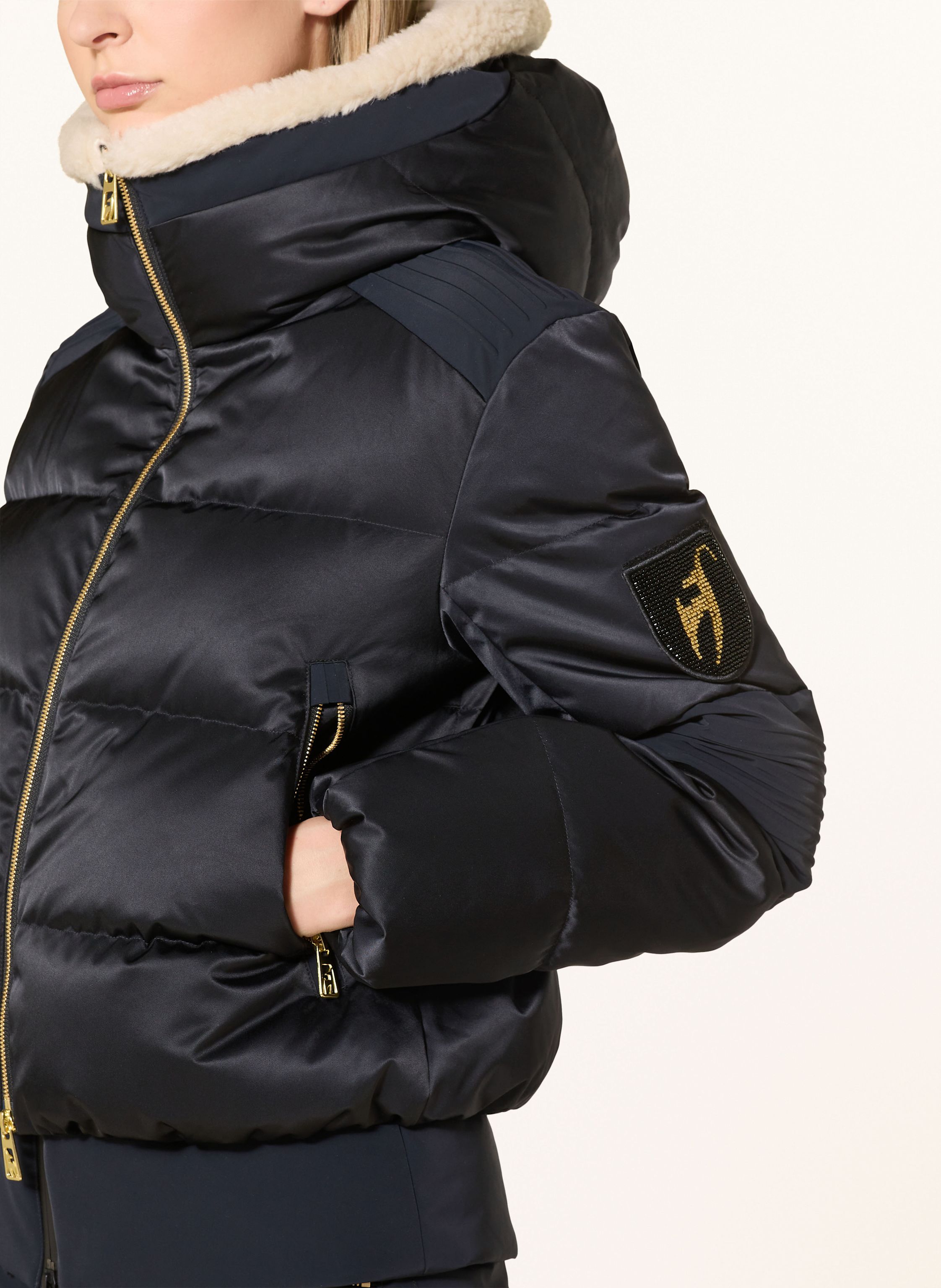 Thumbnail - Toni Sailer Daunen-Skijacke Sasha schwarz