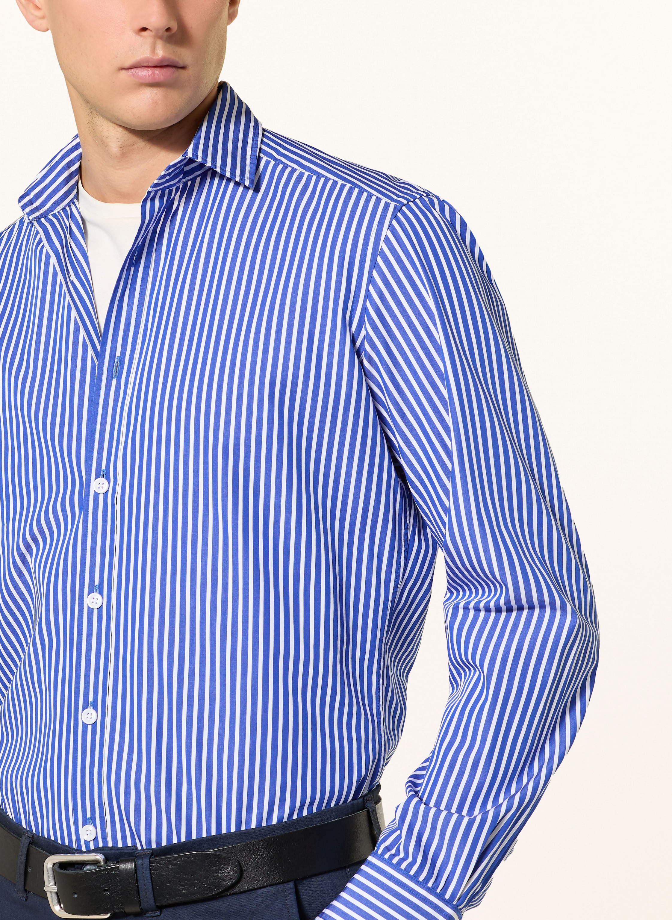 Thumbnail - Strokesman's Hemd Regular Fit blau