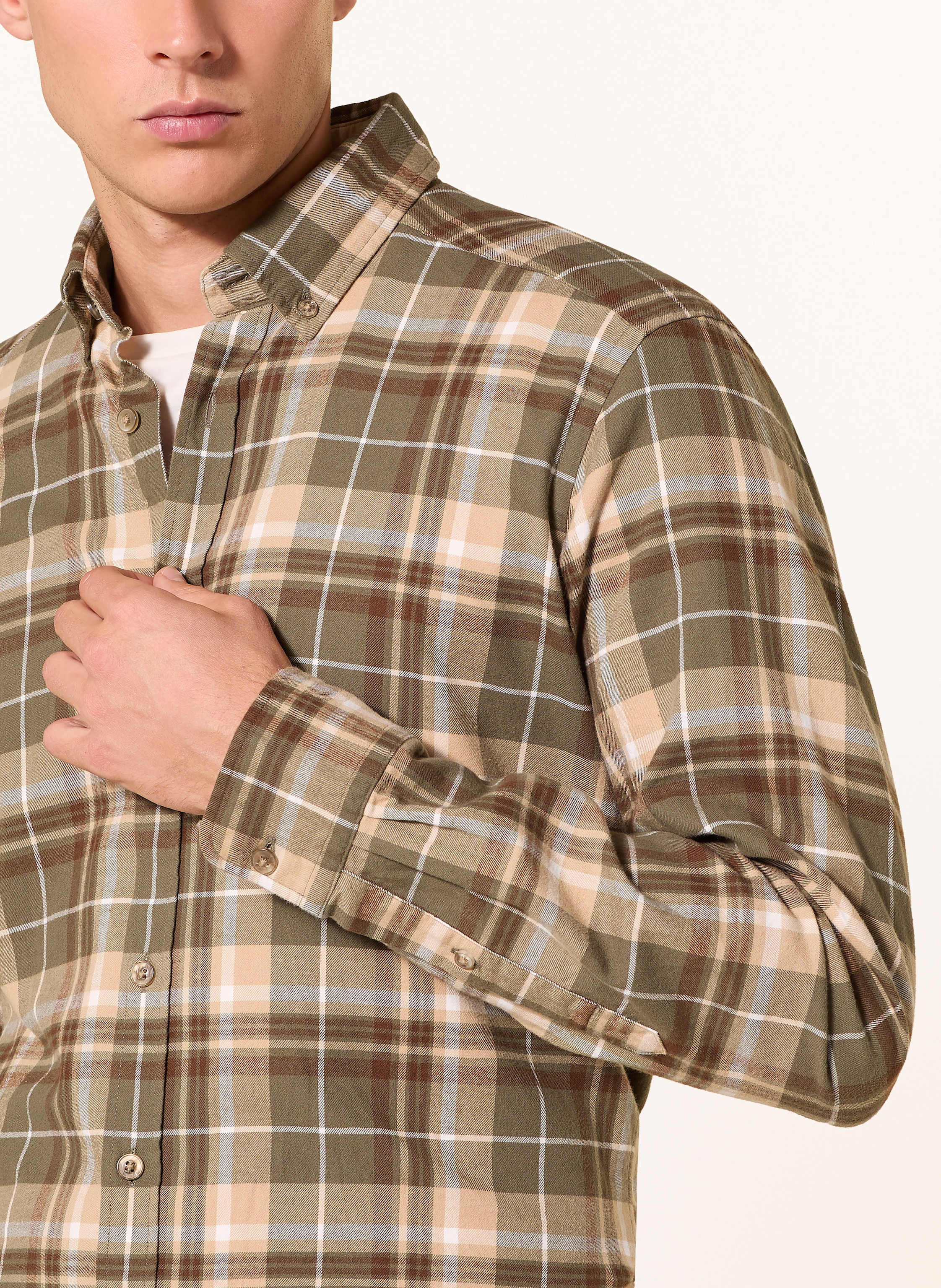 Thumbnail - Strokesman's Hemd Regular Fit gruen