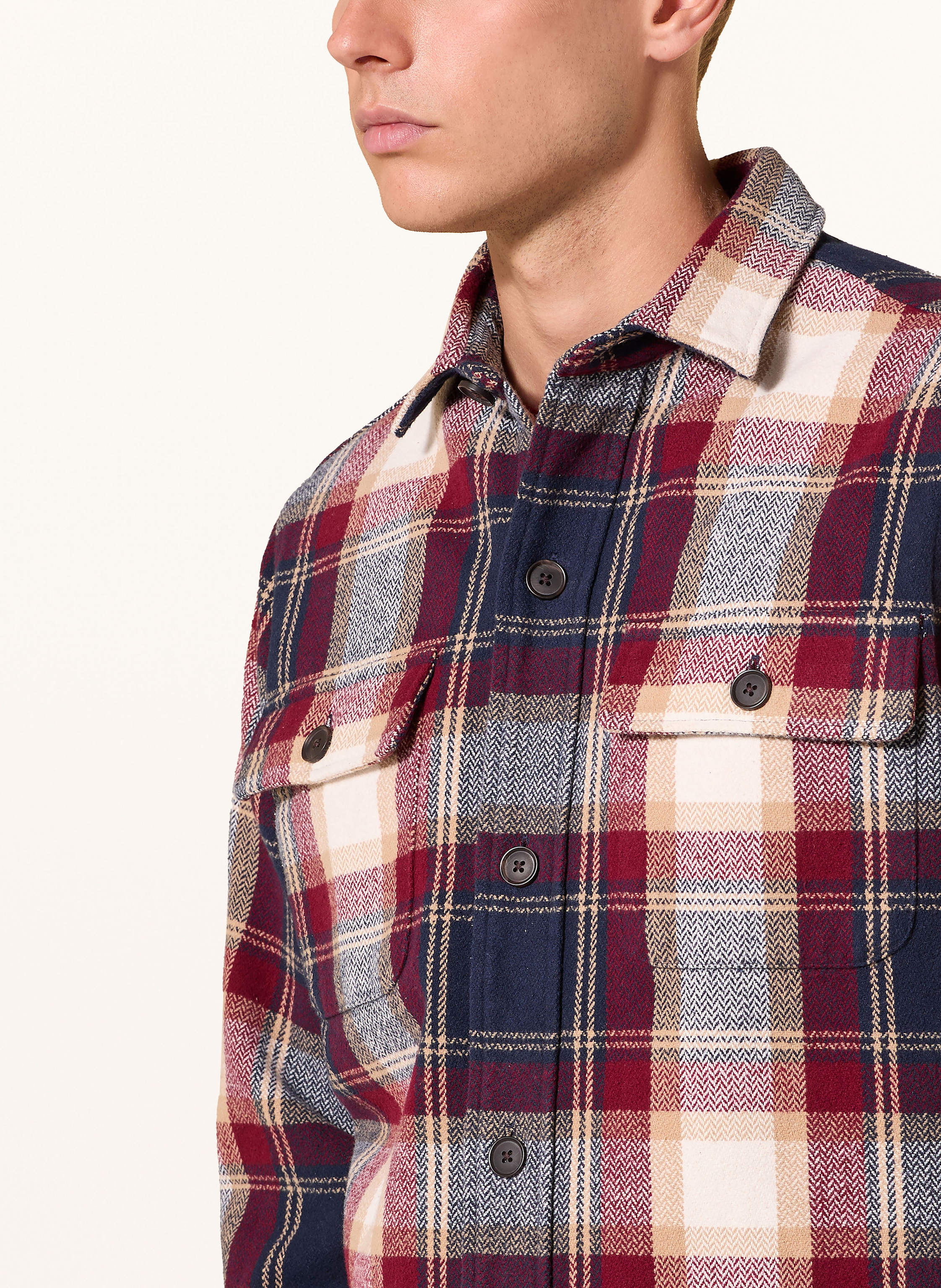 Thumbnail - Strokesman's Flanell-Overshirt rot